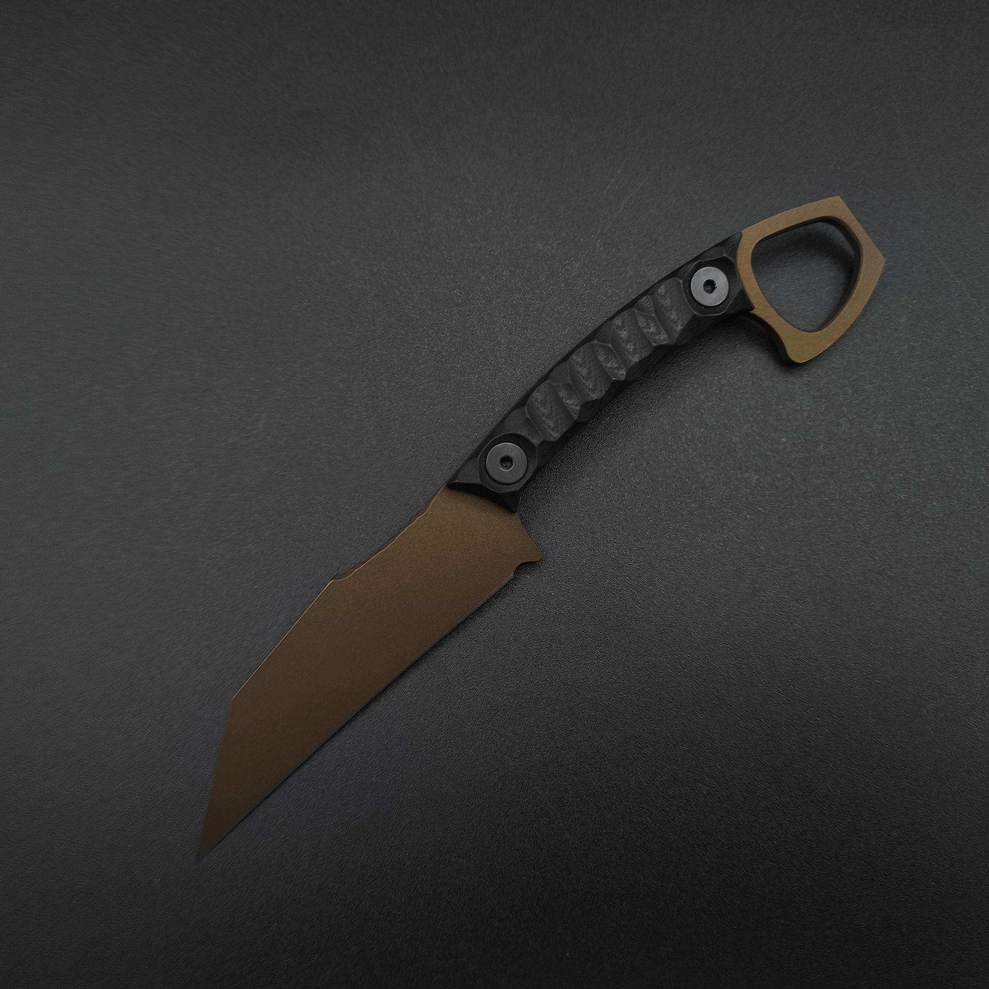 Half Face Blades SHPOS Black G10, Midnight Bronze Cerakote 2