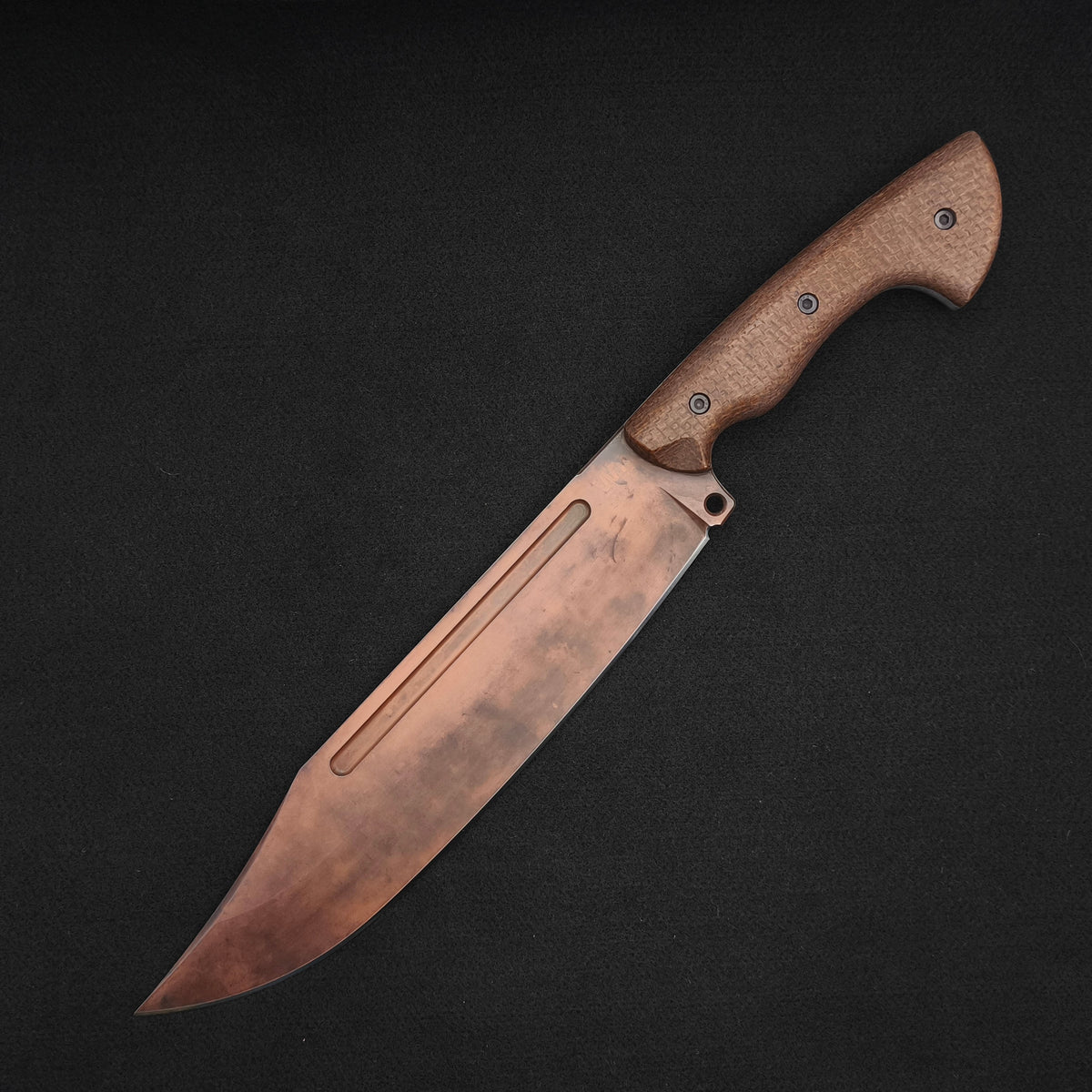 Work Tuff Gear PWB-9-NC (SK85), Vintage Copper, Brown Burlap Micarta - Special Edition 2