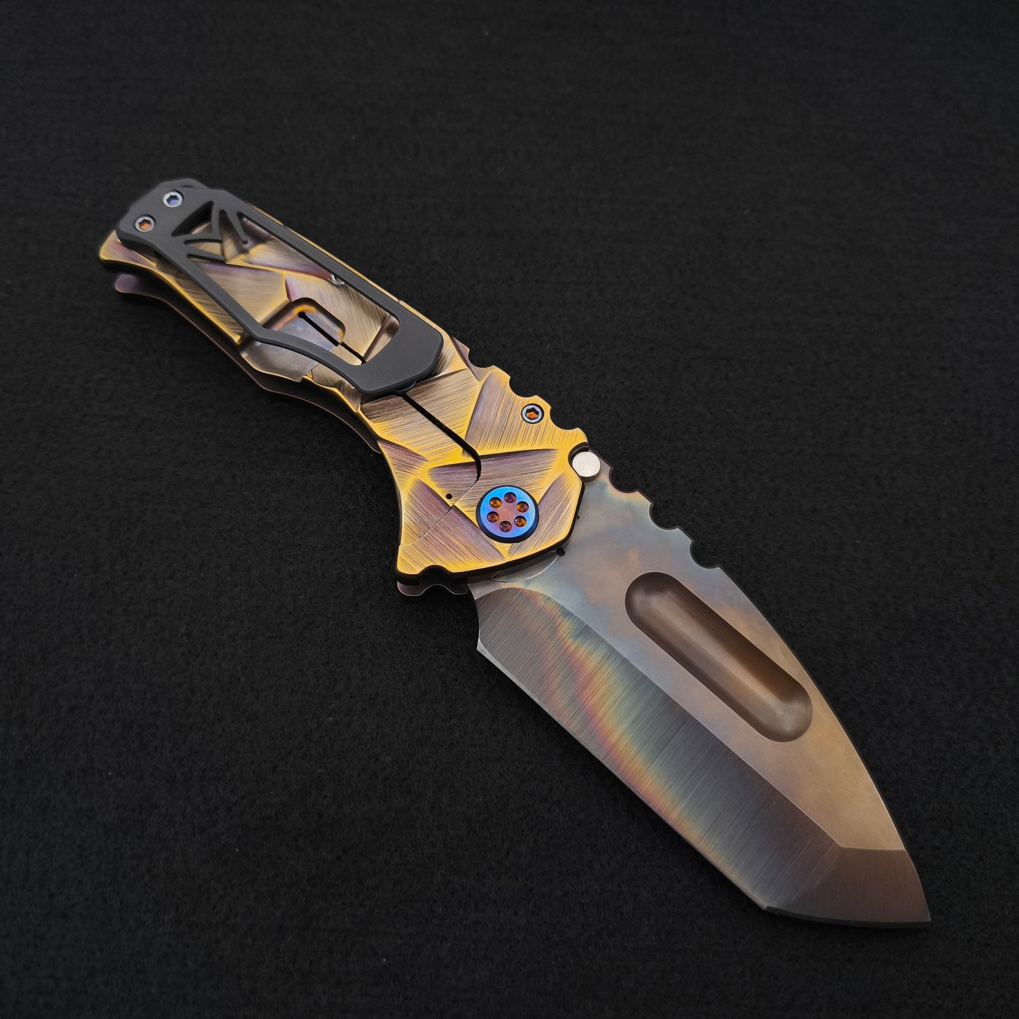 Medford Praetorian Ti Vulcan Tanto, Rose Bronze Stained Glass 2