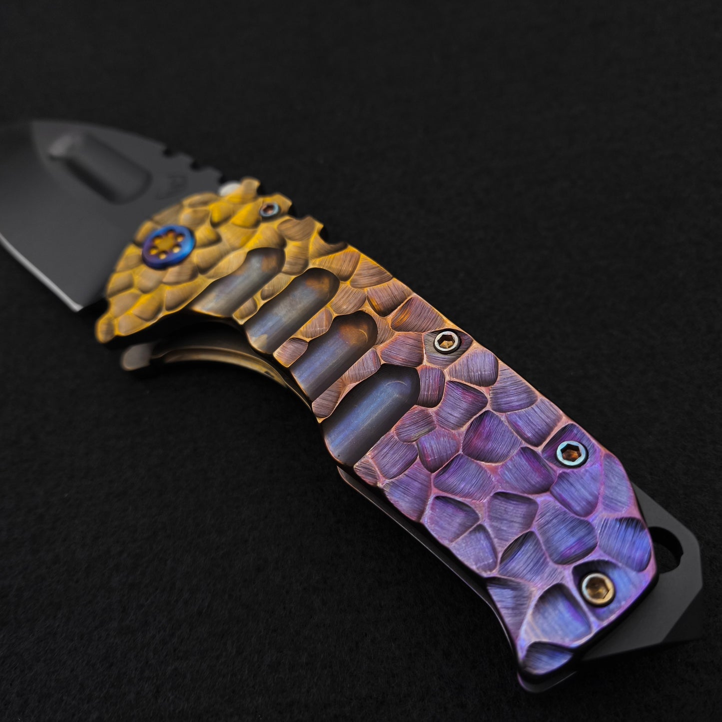 Medford Praetorian Ti DLC DP, Bronze Violet Fade Large Peaks and Valleys 3
