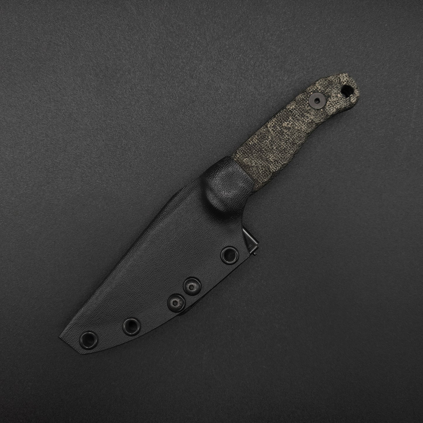 Half Face Blades Feather Light Black Canvas Micarta, Armor Black 3