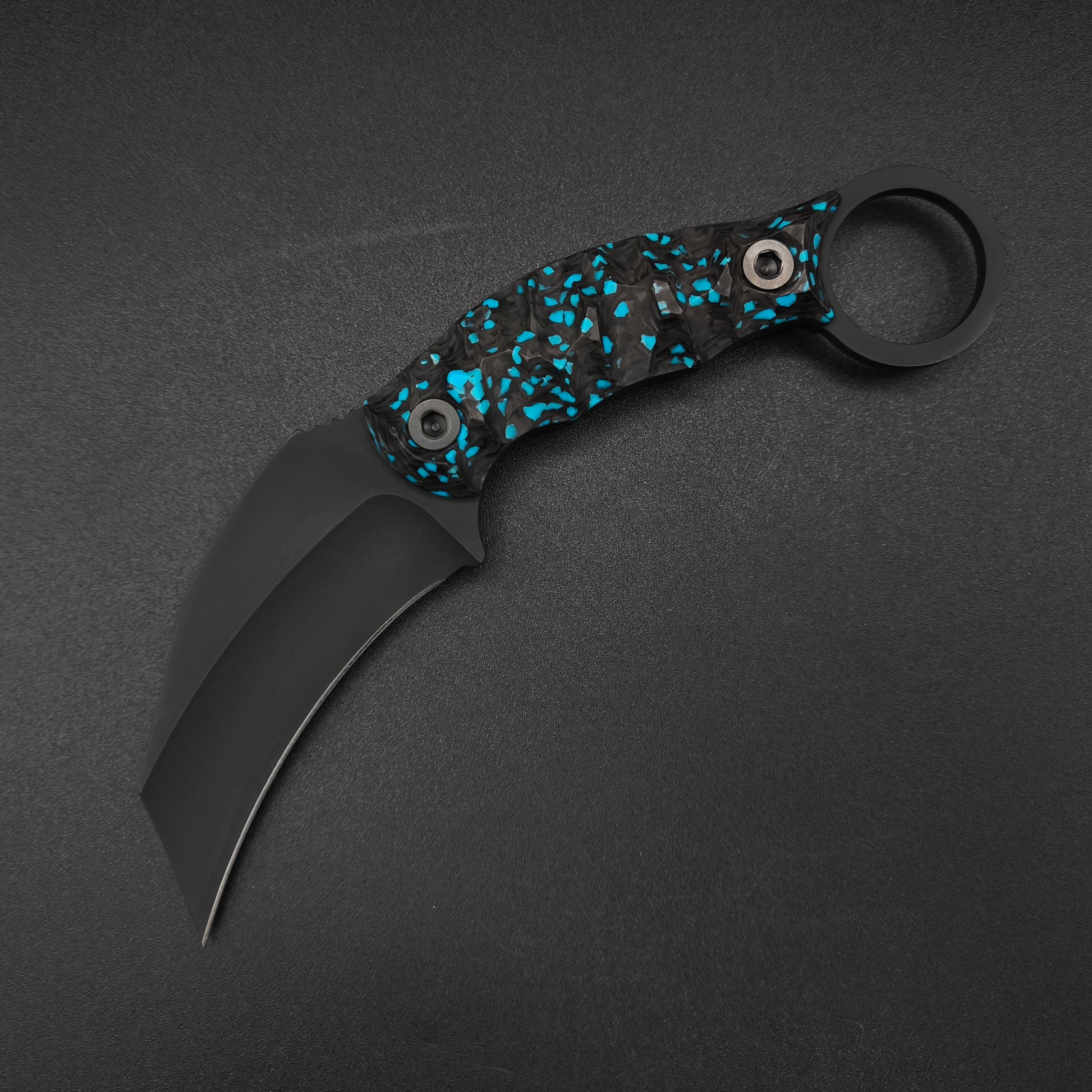 Half Face Blades Karambito Turquoise Rocky Wave Carbon, Armor Black Cerakote 2