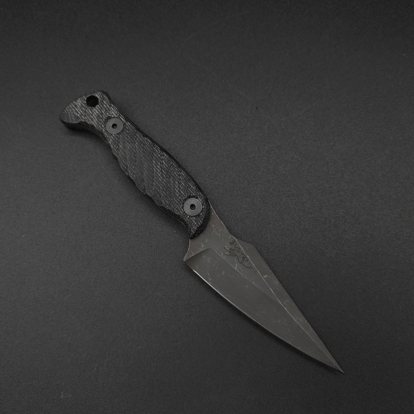 Half Face Blades Gulo Gulo, Black Canvas Micarta 1