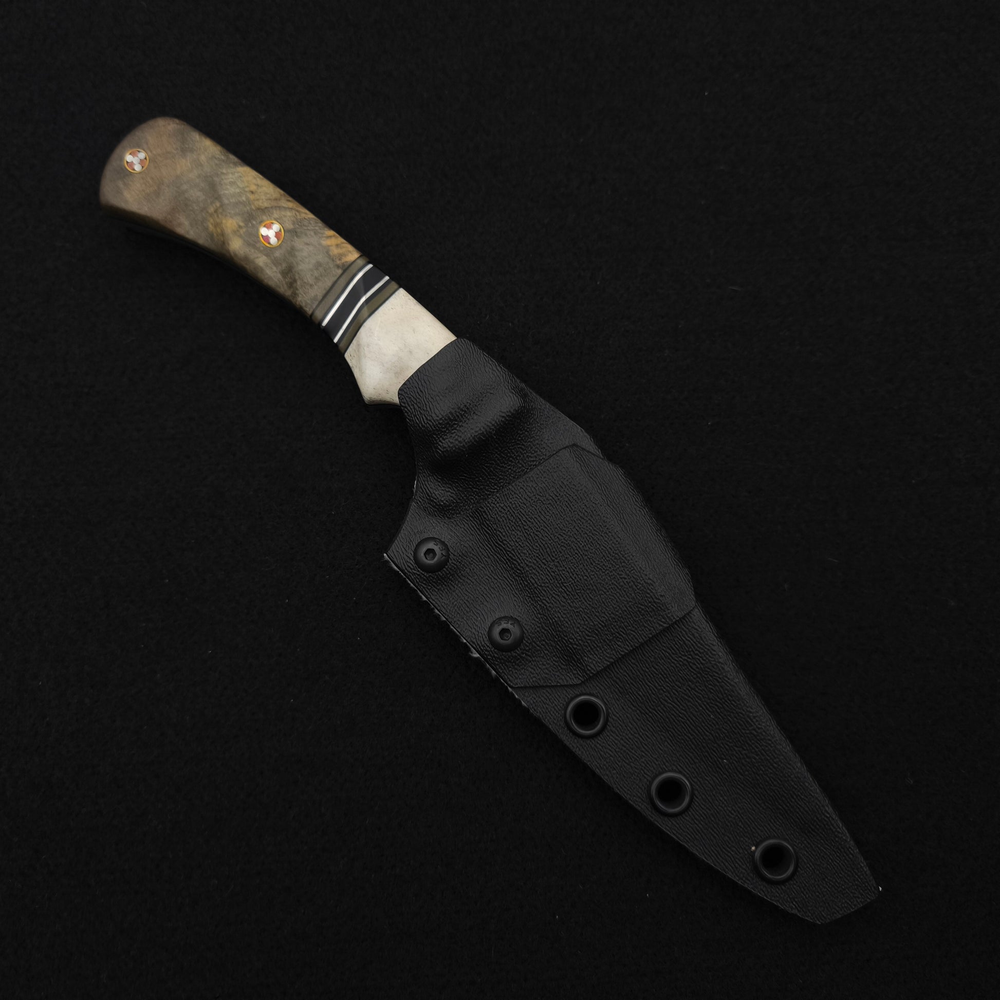 Half Face Blades Prometheus Elk Antler, Buckeye Burl 4