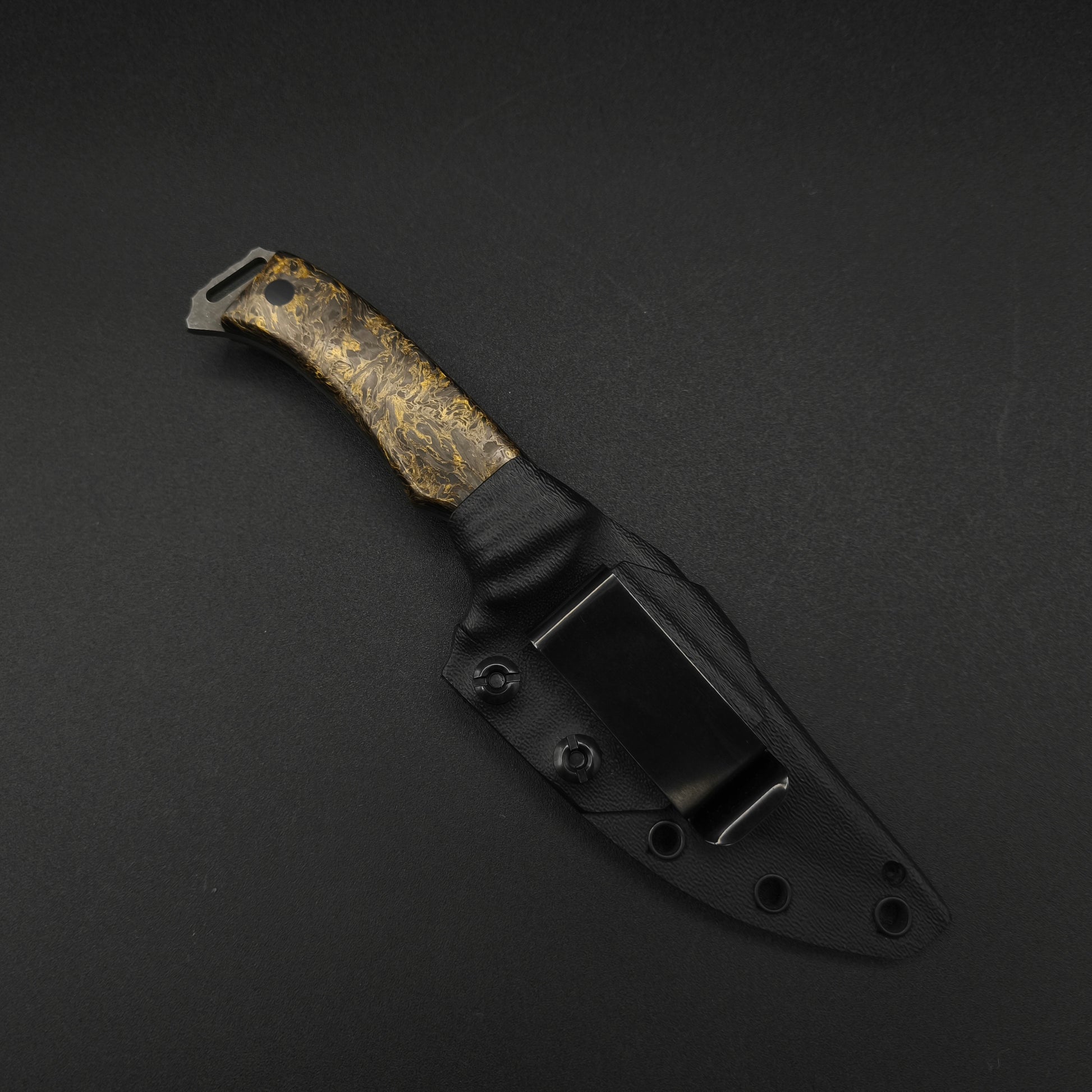 Half Face Blades Ishi Dark Matter Gold Marbled Carbon Fiber 5