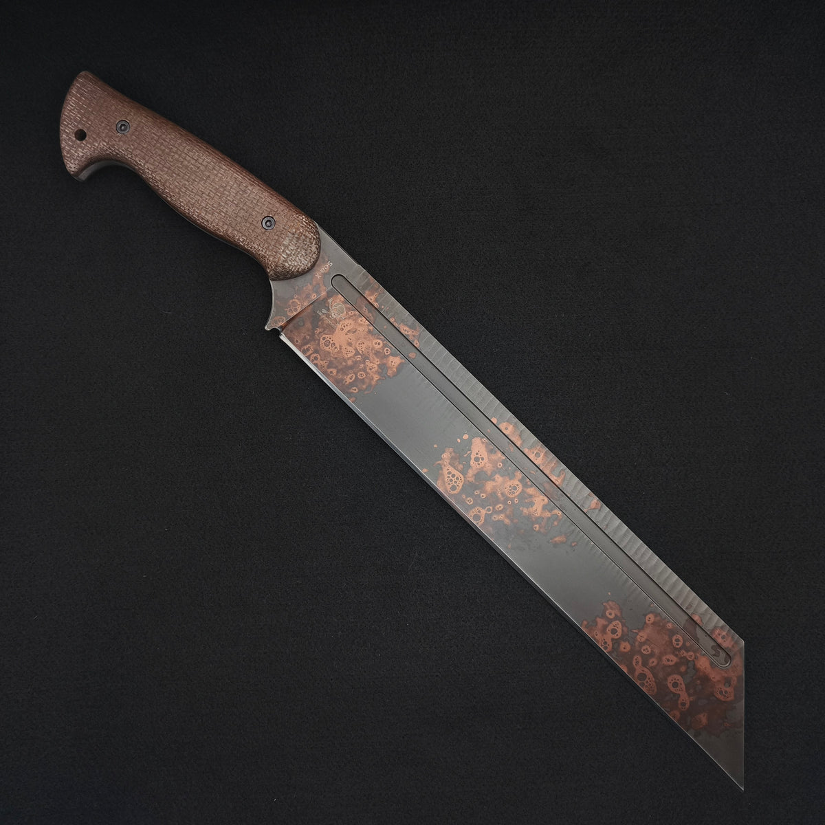 Work Tuff Gear Sea-X / SKS51, Copper Washed Rugged, Brown Burlap Canvas Micarta