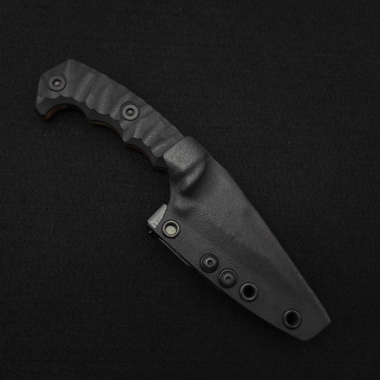 Half Face Blades HUMINT 3" Black G10, M81 Camo Cerakote 3