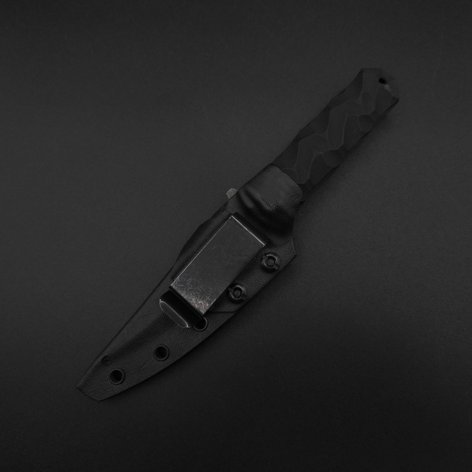 Half Face Blades Combat Filet Black G10, stonewashed 4