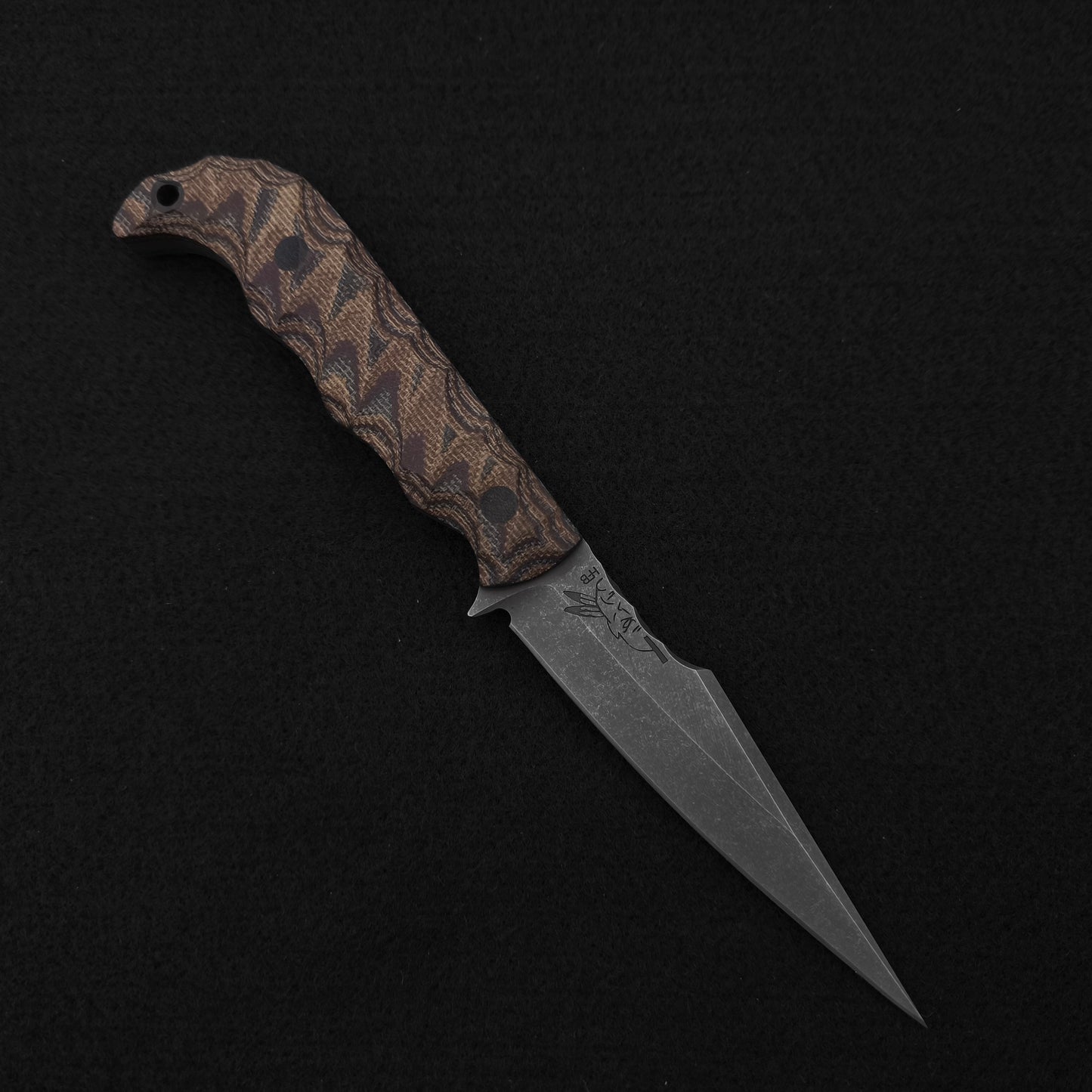 Half Face Blades Senator Deep Autumn Canvas Micarta 1
