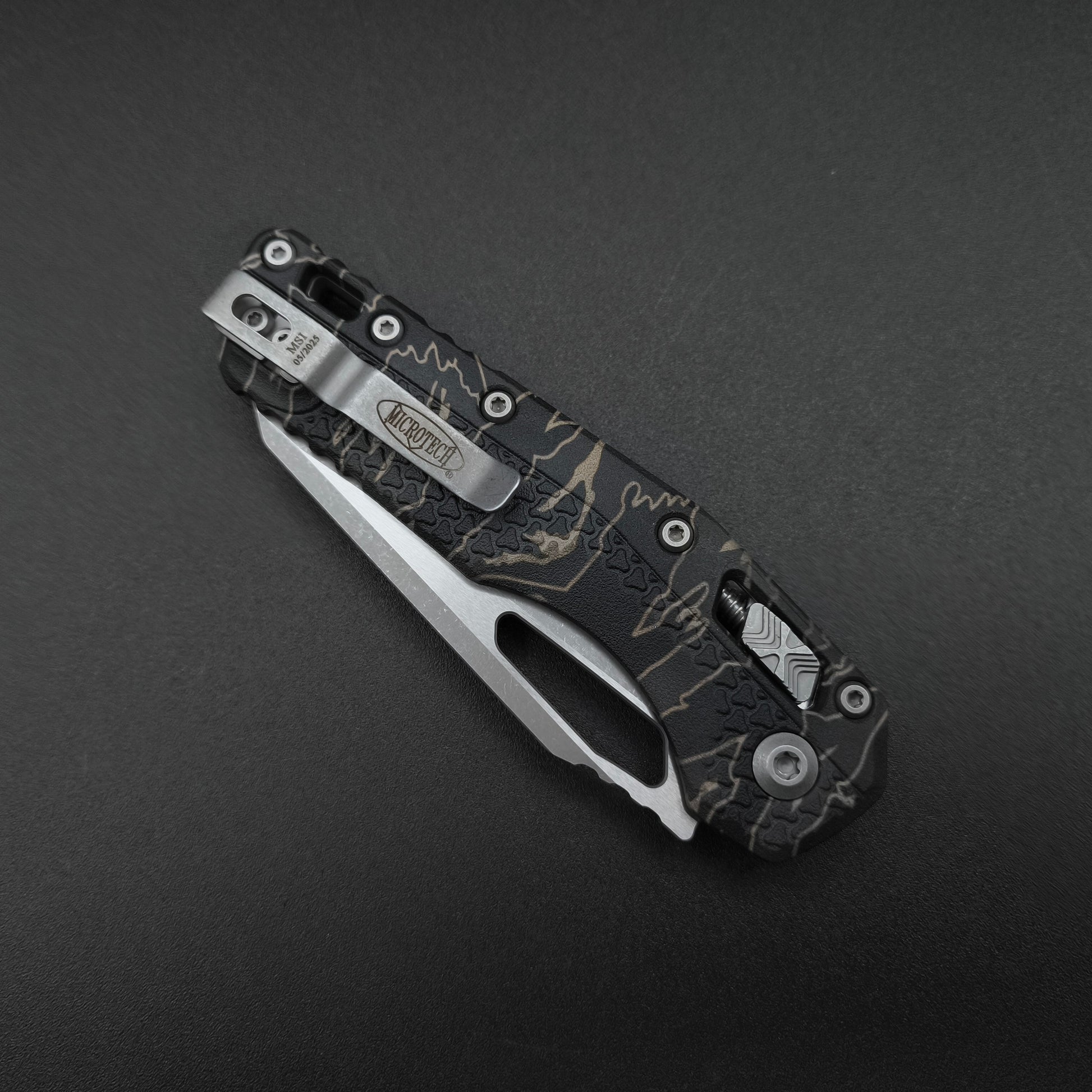 Microtech MSI S/E Tri-Grip Polymer Tiger Camo Apocalyptic PS 4