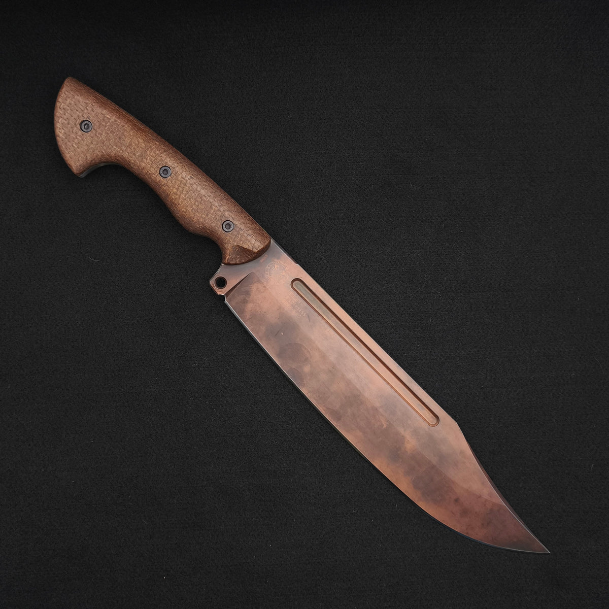 Work Tuff Gear PWB-9-NC (SK85), Vintage Copper, Brown Burlap Micarta - Special Edition 3