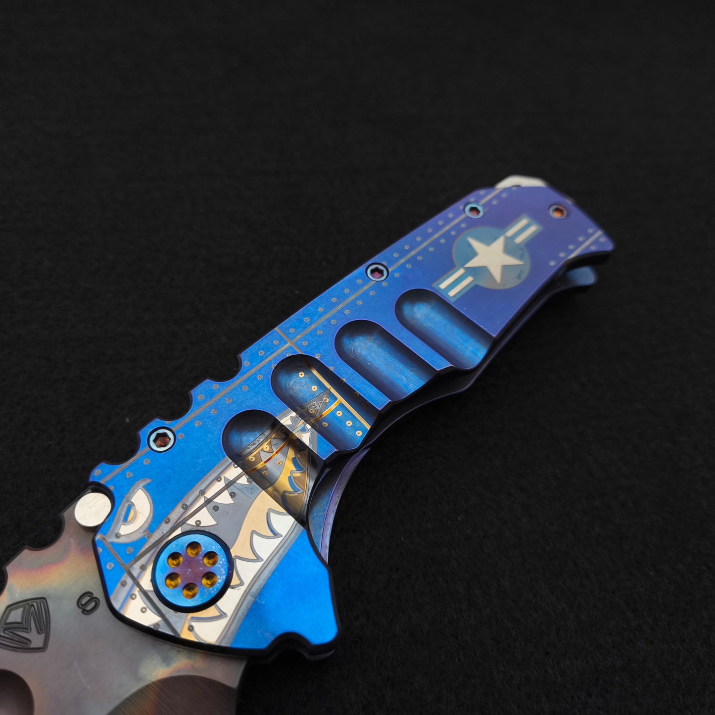 Medford Praetorian Ti Vulcan Tanto, Blue Warthog Stars and Bars 3