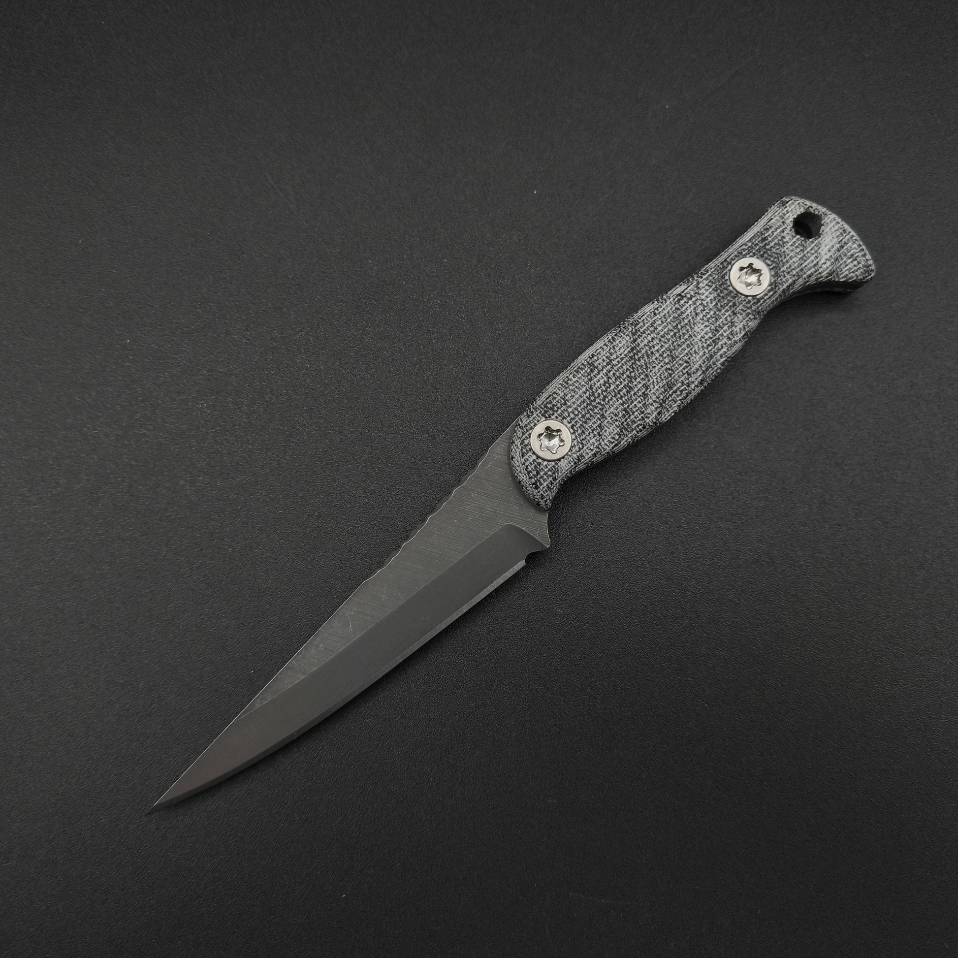 Half Face Blades Congressman Black Canvas Micarta 2