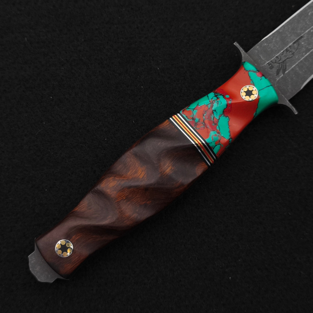 Half Face Blades Fairbairn Sykes Sonoran Sunset Tru Stone, Desert Ironwood 3