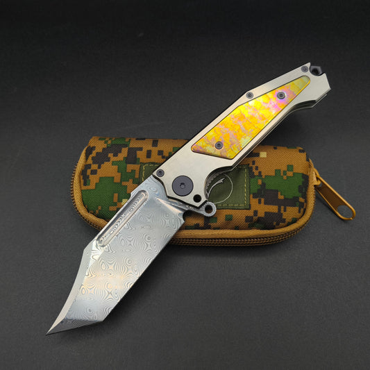 ADV Freak, Damascus, Satin with Acid Rain 1