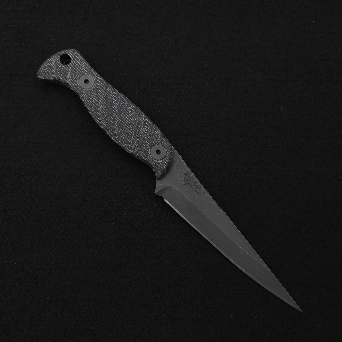 Half Face Blades Congressman Black Canvas Micarta