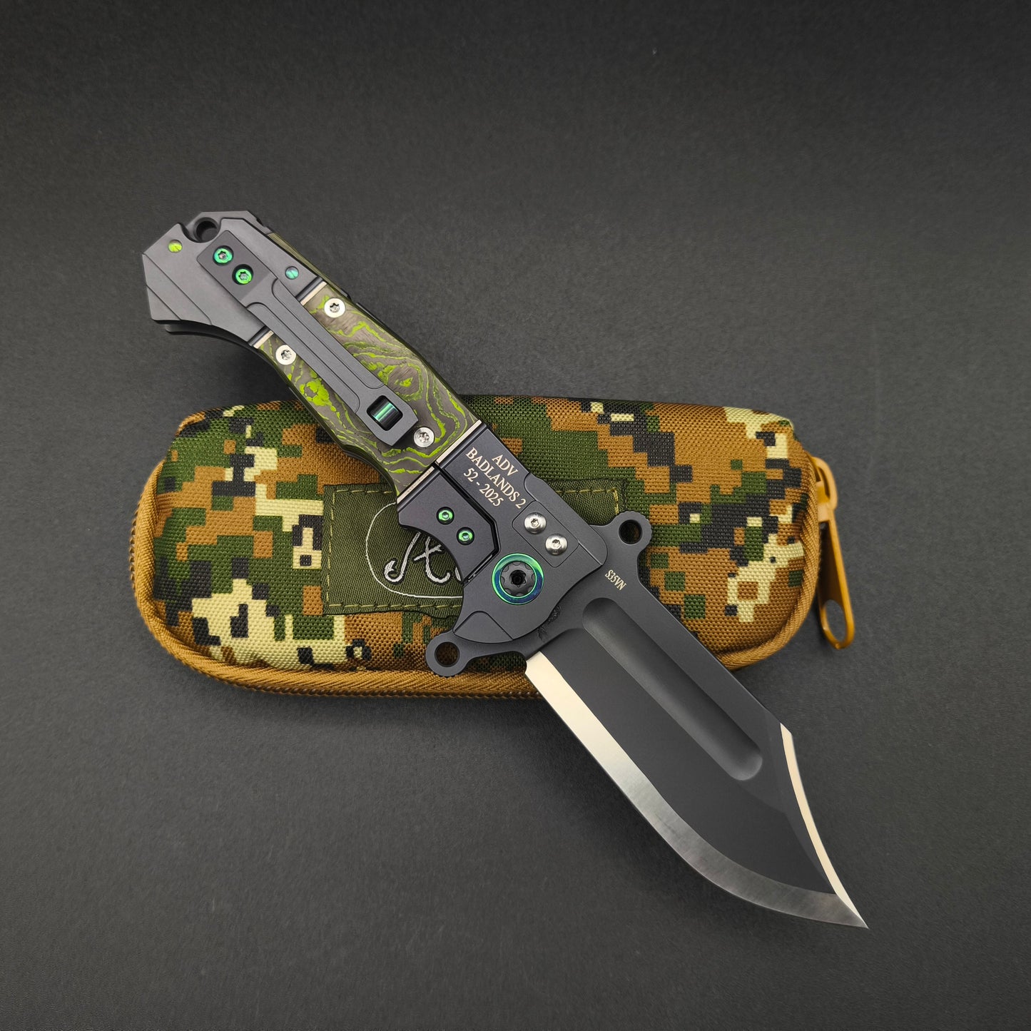 ADV Badlands Bowie Kalgard Green Fat Carbon