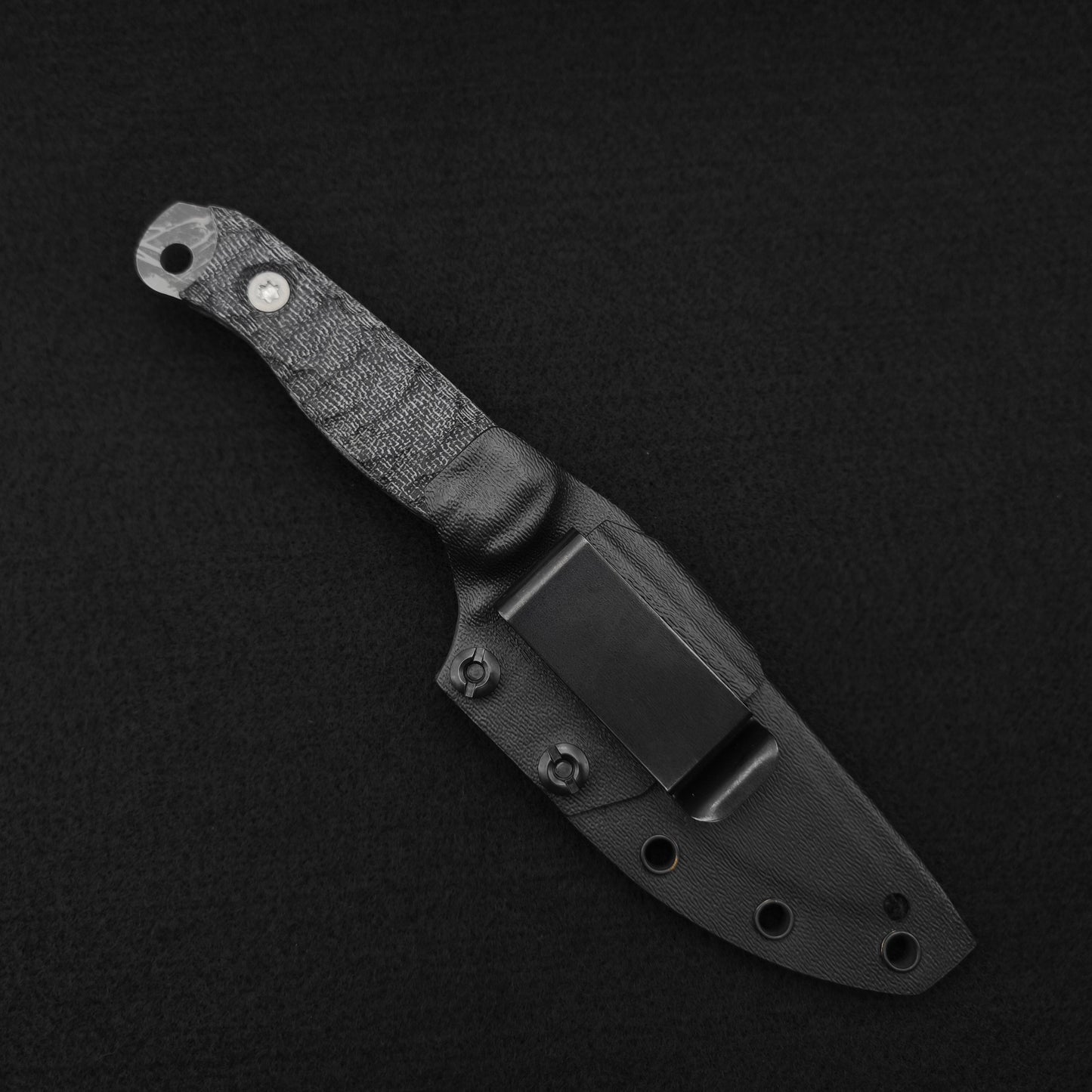 Half Face Blades Crow Scalper Black Canvas Micarta 3