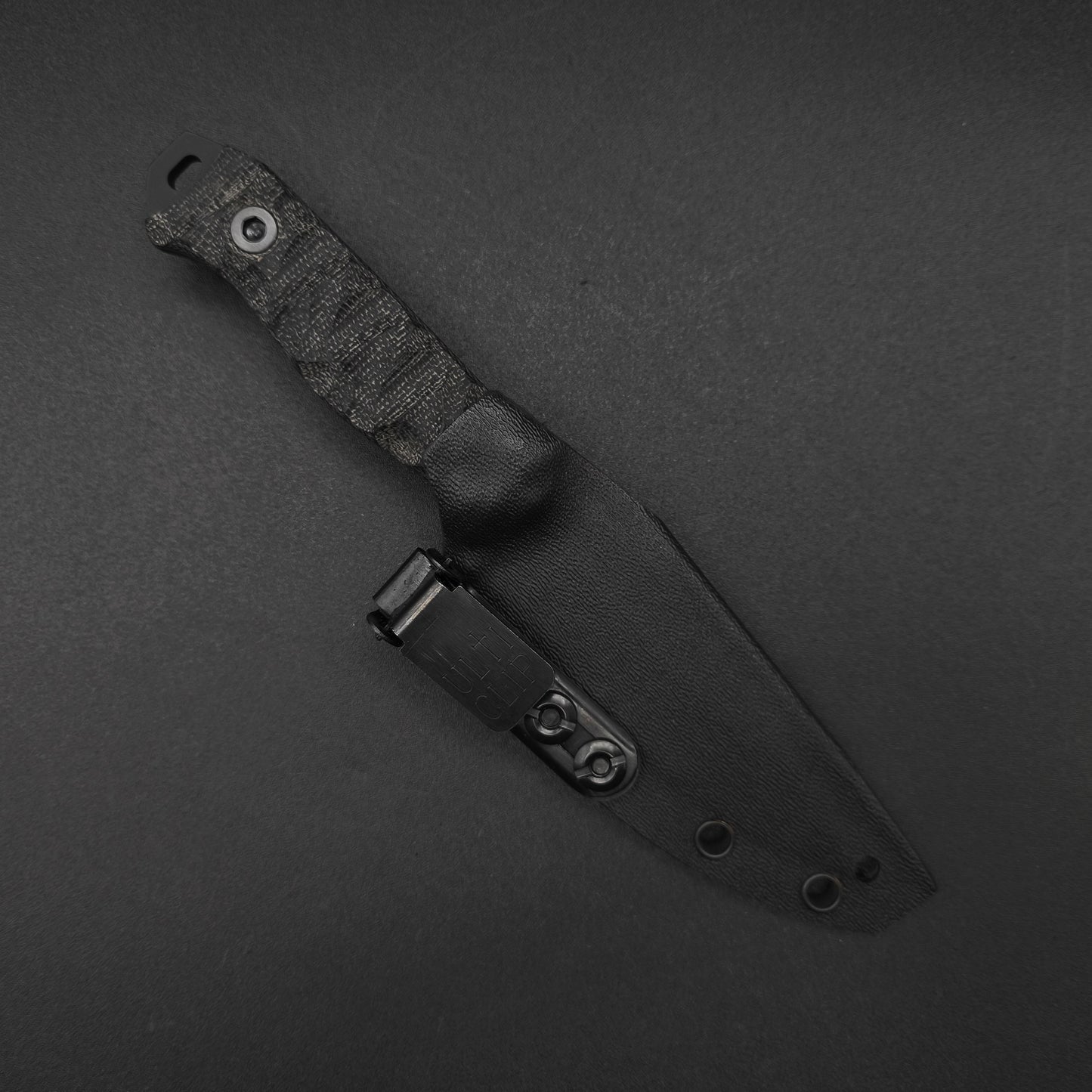 Half Face Blades Field Knife Jr Black Canvas Micarta, Armor Black 4