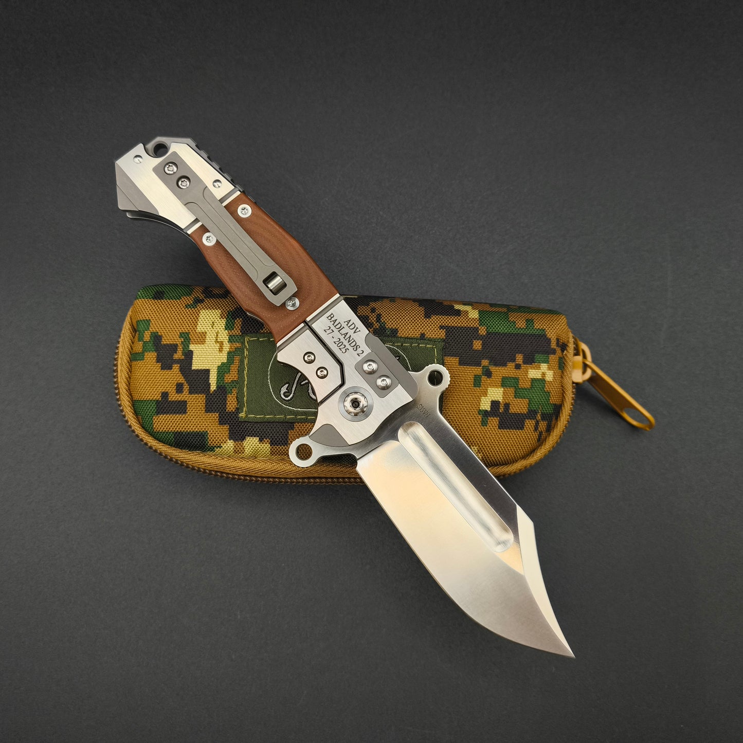 ADV Badlands Bowie Brown G10 2