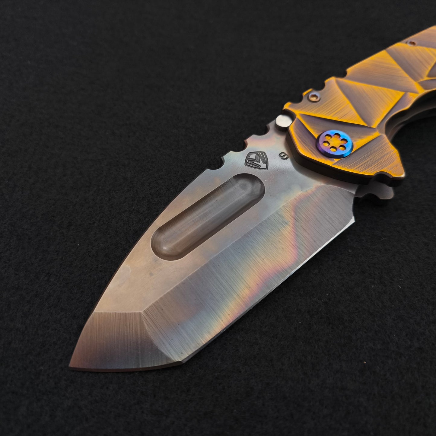 Medford Praetorian Ti, Vulcan Tanto, Copper-Rose Stained Glass 3