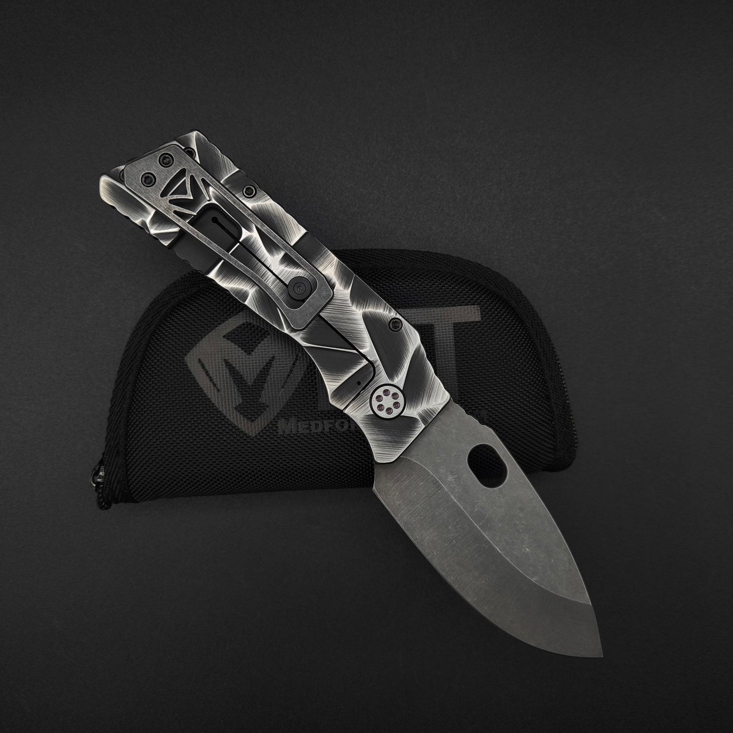 Medford Fat Daddy MagnaCut, Black with Silver Stained Glass 2