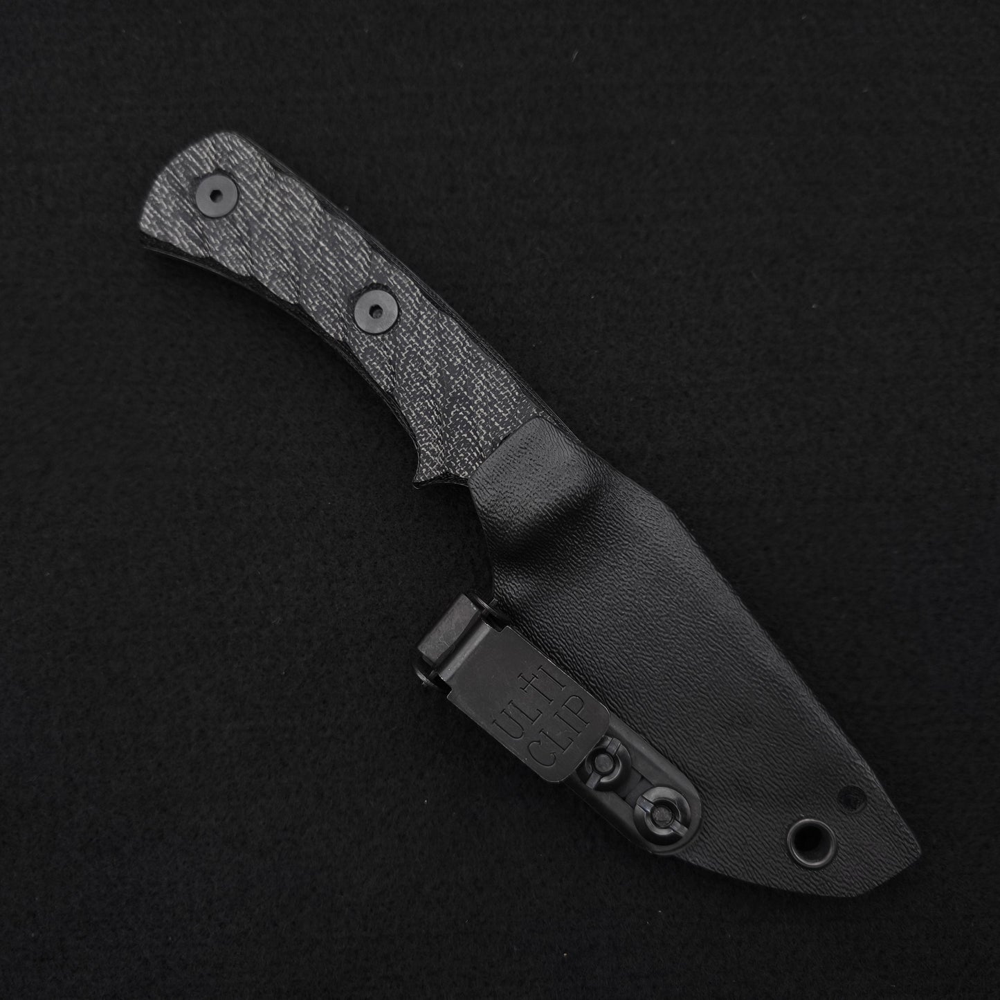 Half Face Blades Beef Harpoon Back Country, Black Canvas Micarta 4