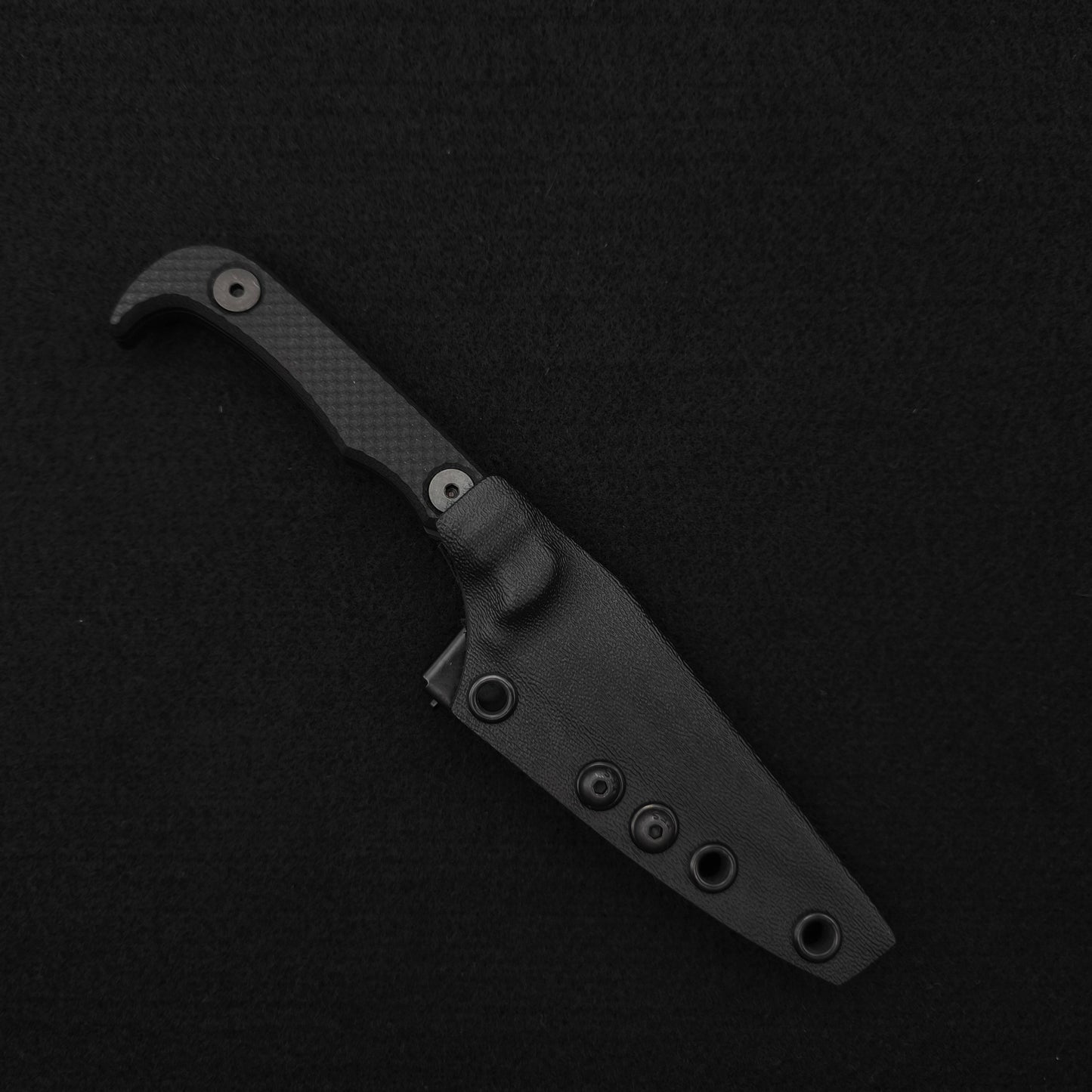 Half Face Blades Slenderman, Black G10, Armor Black Cerakote 3