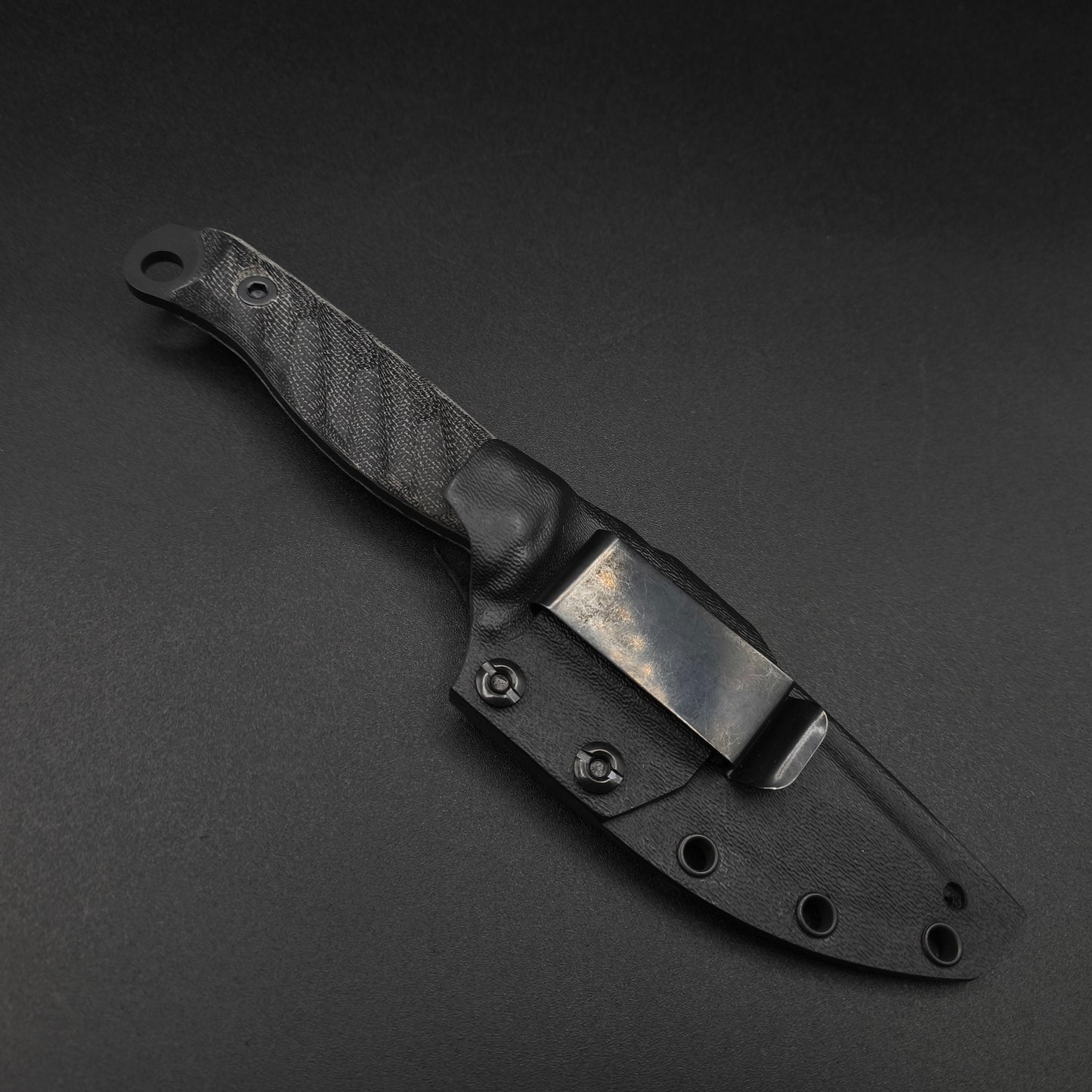 Half Face Blades Crow Jr Black Canvas Micarta, Armor Black 4