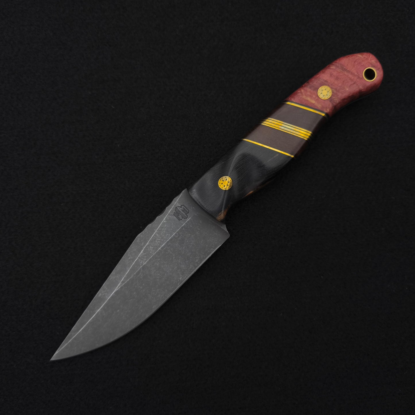 Half Face Blades Crow Scalper African Blackwood, Dyed Maple, MAGNACUT 2