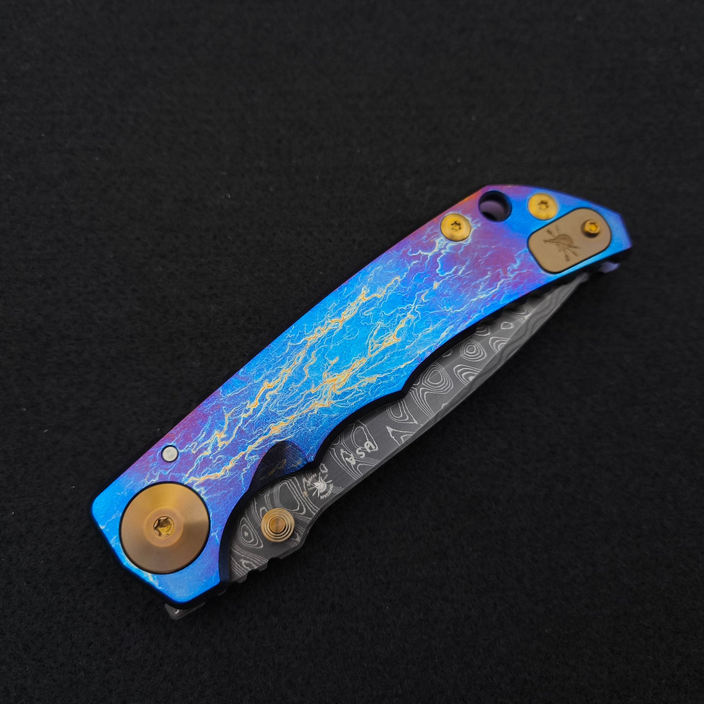 Spartan Blades Harsey Folder SF5 Custom Chad Nichols Damascus Stormwatch 4