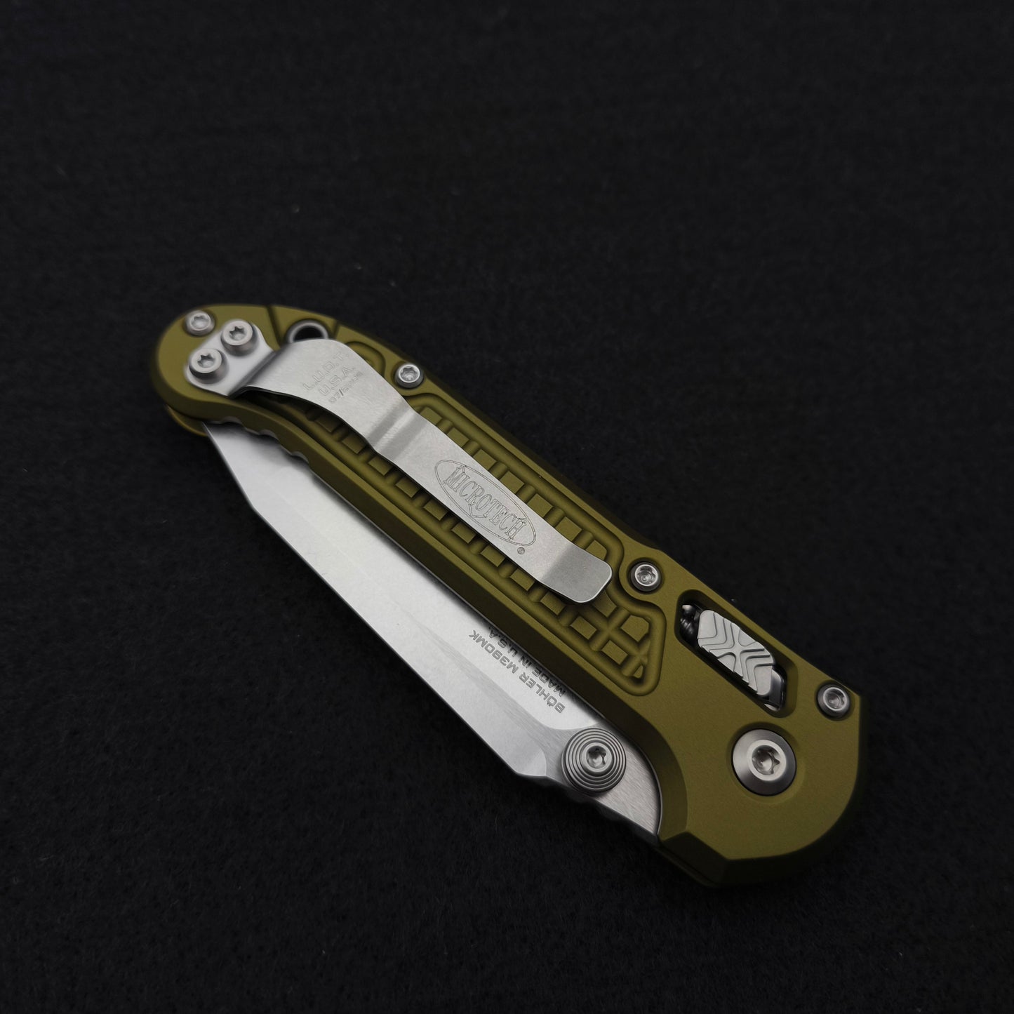 Microtech Knives L.U.D.T. RAM-LOK T/E Frag OD Green Stonewash