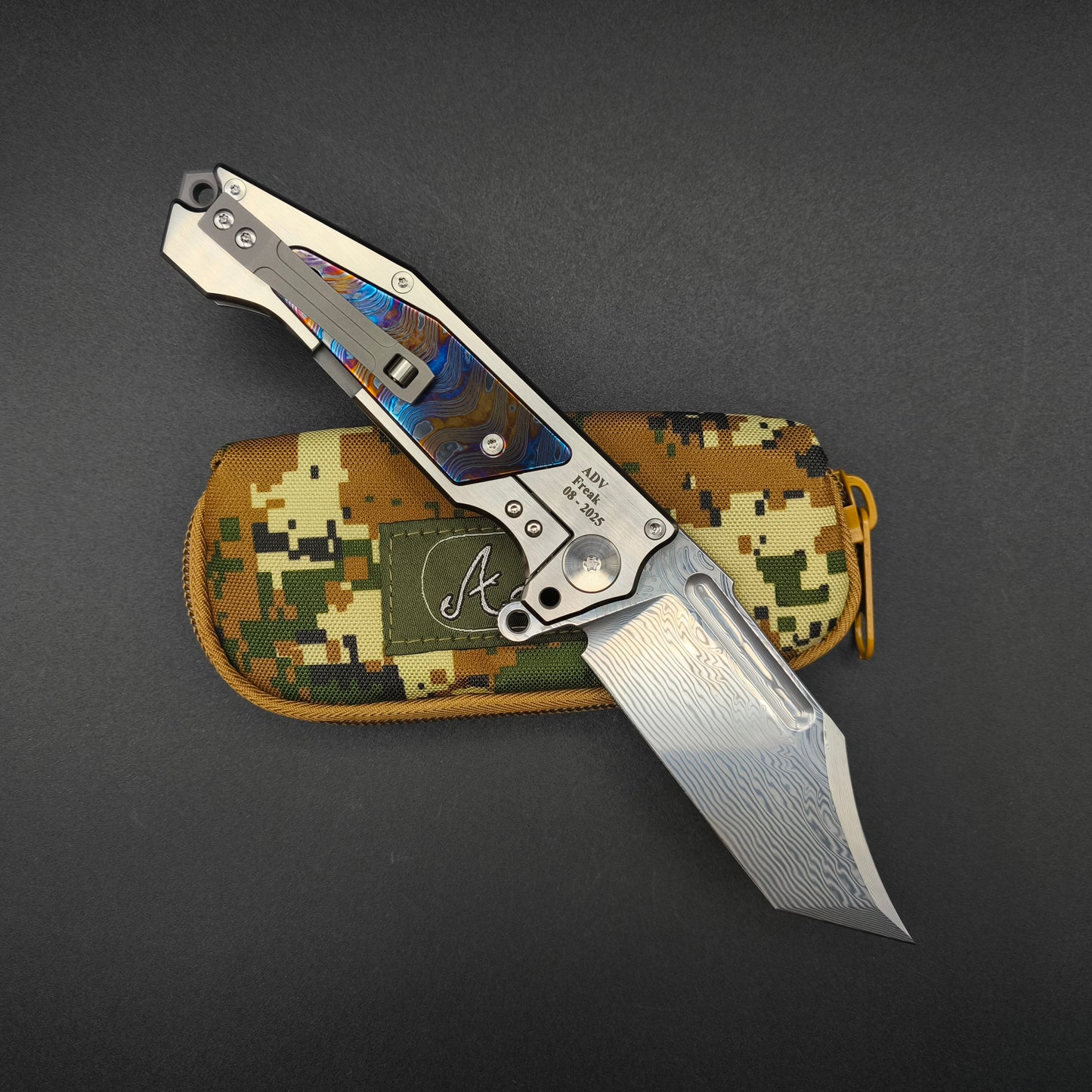 ADV Freak, Damascus, Satin with MokuTi