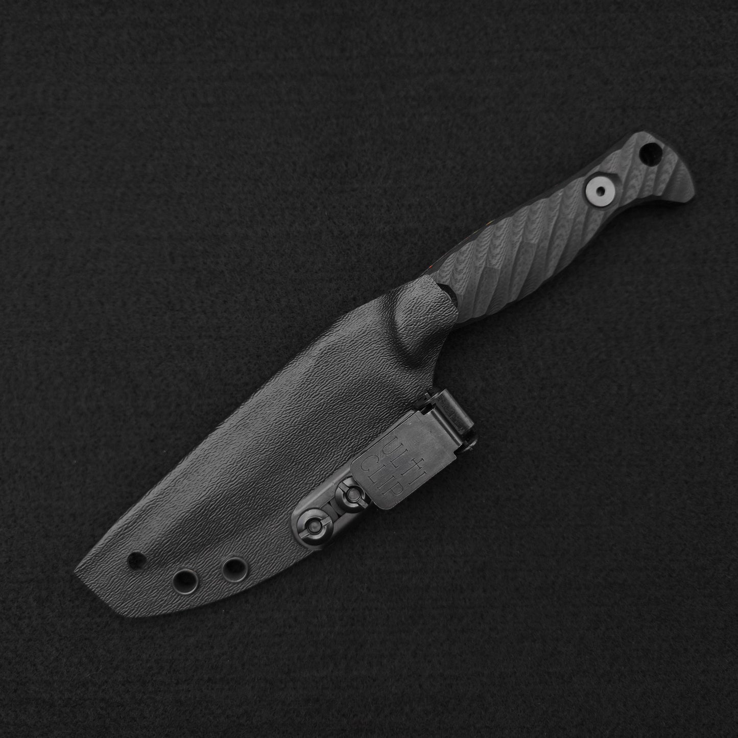 Half Face Blades Extremis MK1 Black G10, 80's RAD Splatter Cerakote 4