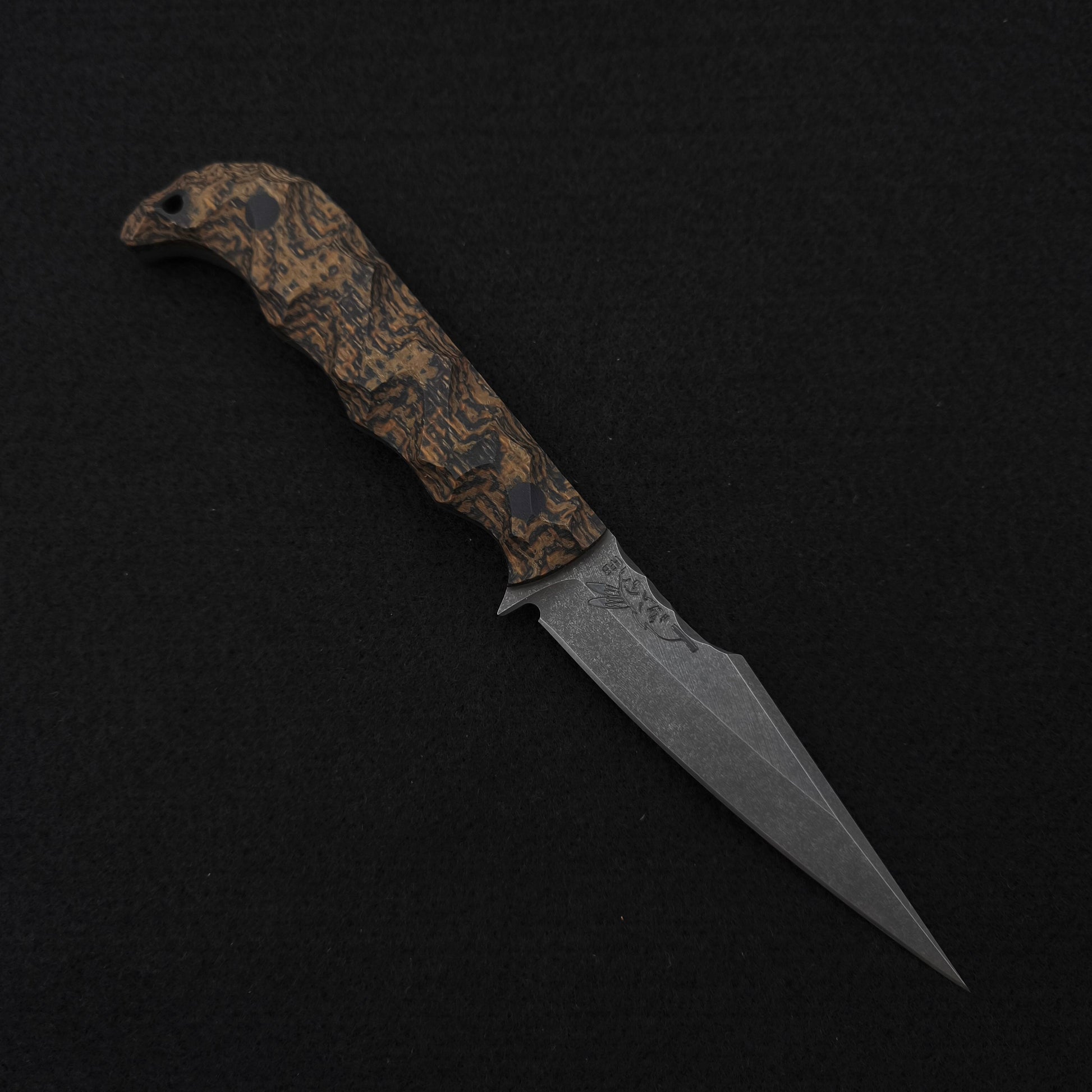 Half Face Blades Senator Mossy Oak Burlap Micarta 1