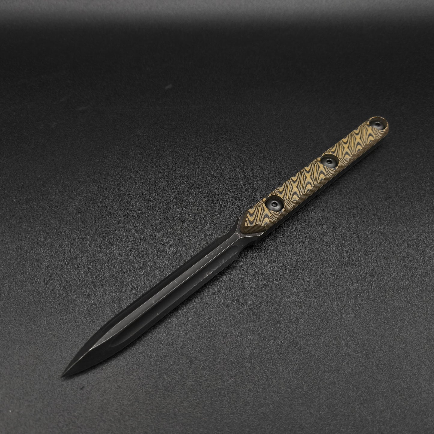 Half Face Blades OSS Spike, Desert Tan and Black G10 2