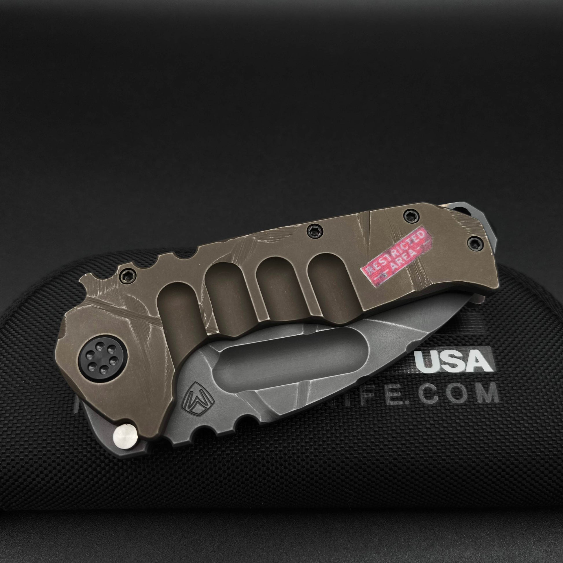 Medford Praetorian Ti, Fallout Finish RESTRICTED AREA *Greg Medford Limited Edition* 6