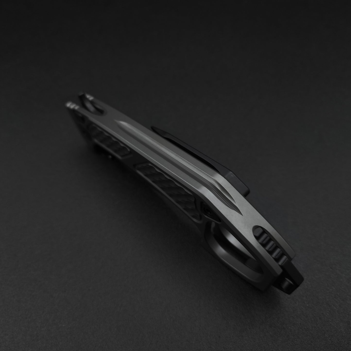 Half Face Blades SHPOS monolithic folder, grey body, Gen 3