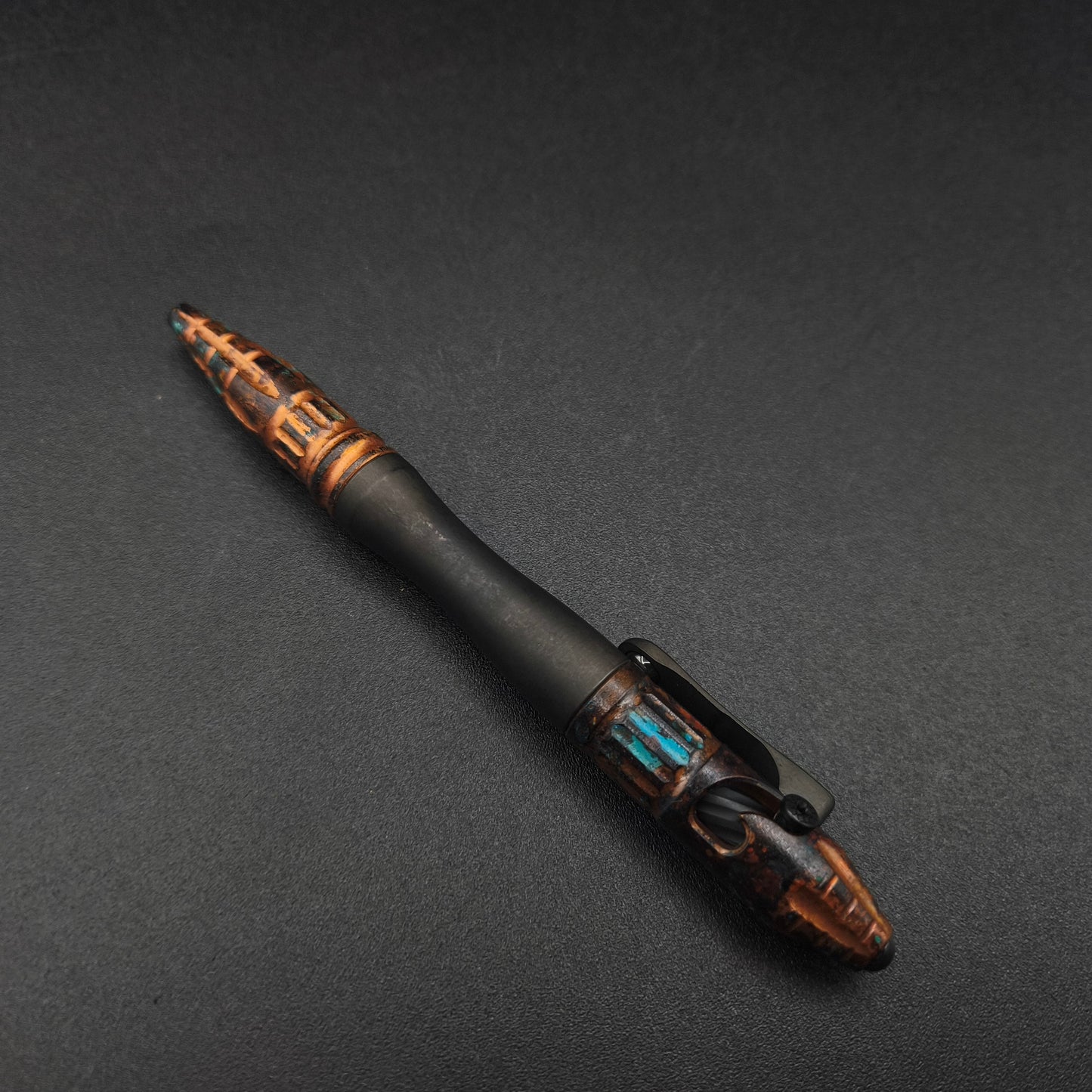 Heretic Thoth Tactical Pen Copper, Blue Black Ti