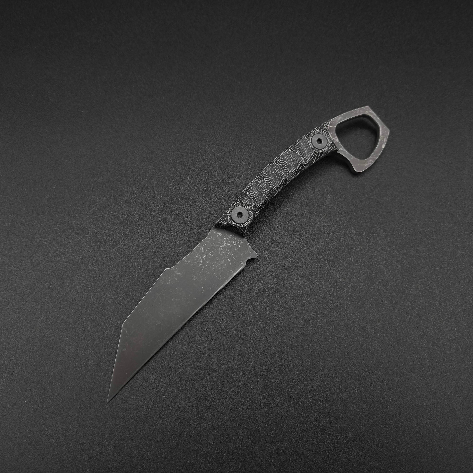 Half Face Blades SHPOS Black Canvas Micarta 2