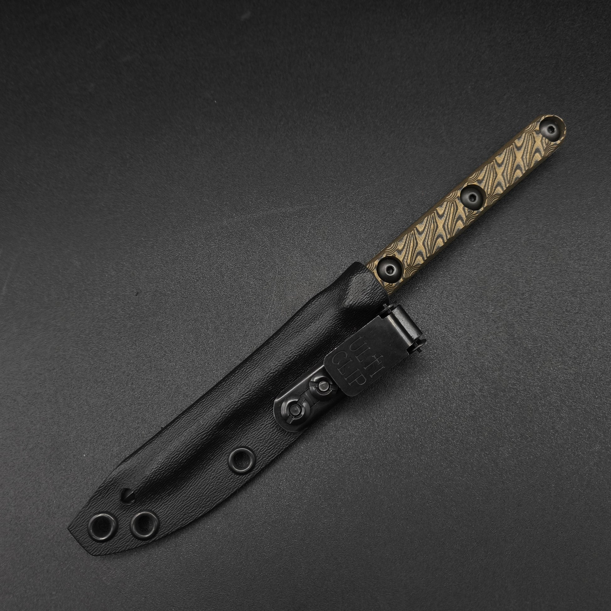 Half Face Blades OSS Spike, Desert Tan and Black G10 6