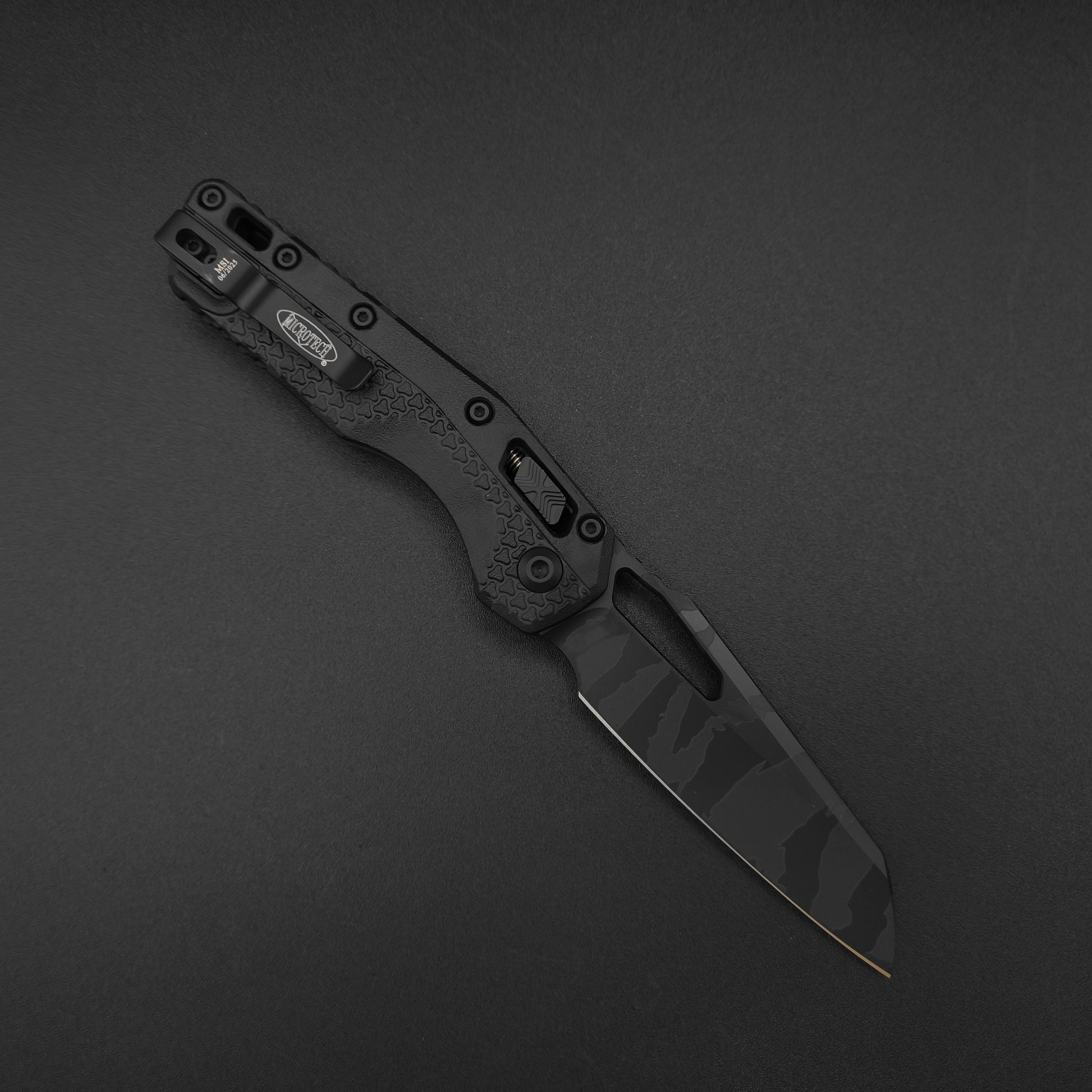 Microtech MSI S/E Tri-Grip Polymer Midnight Tiger Camo 2