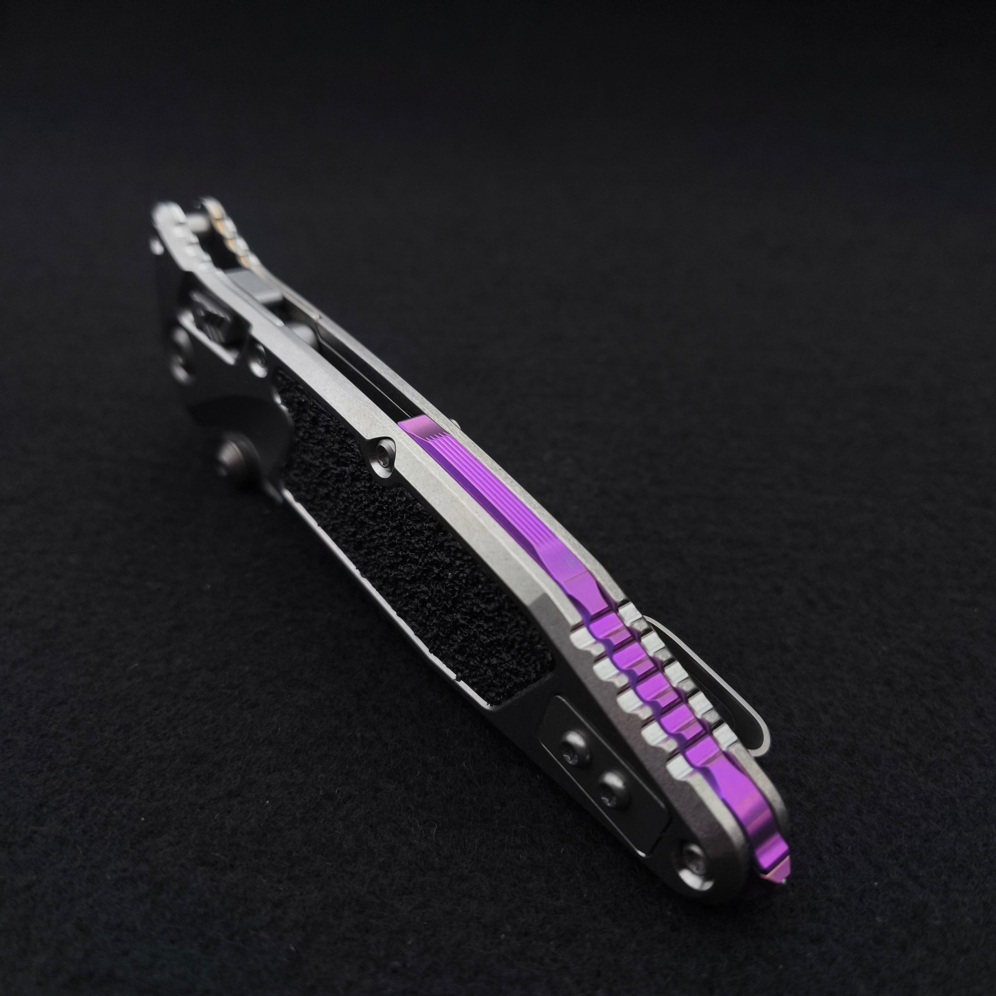Microtech Knives Socom RAM-LOK Spear Point Marfione Select Purple 3