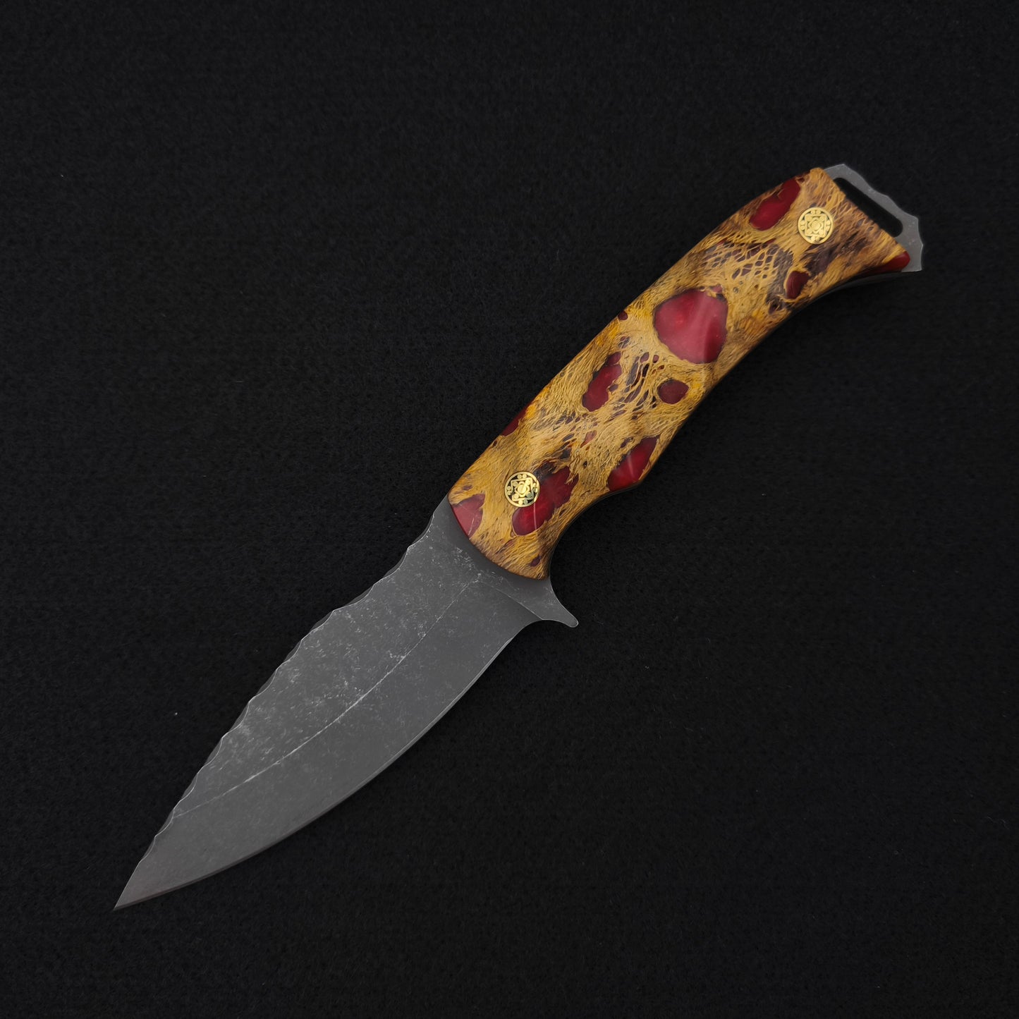 Half Face Blades Ishi, Cholla and Blood Red Resin