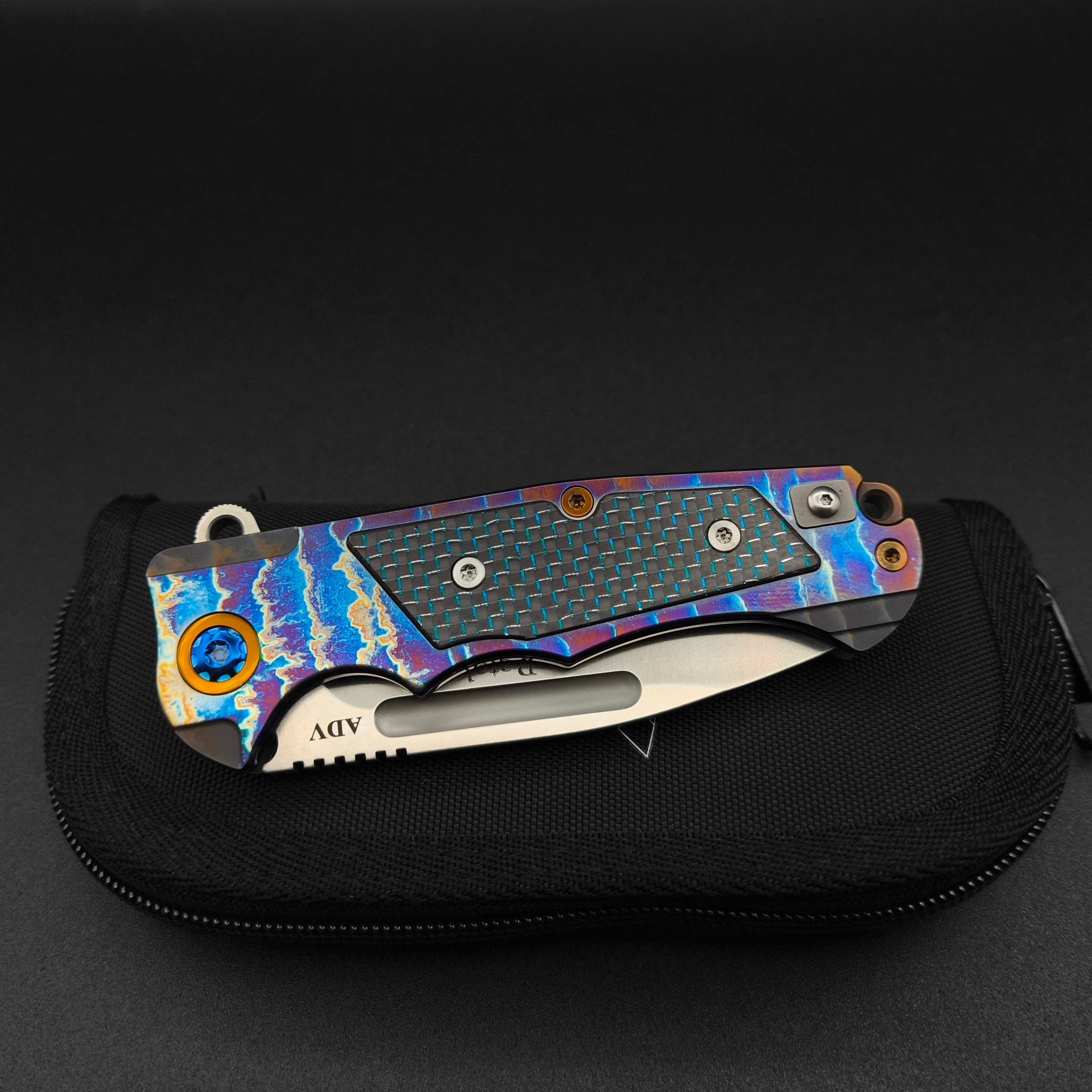 ADV Ratel Acid Rain, Black and Blue Carbon Fiber 3