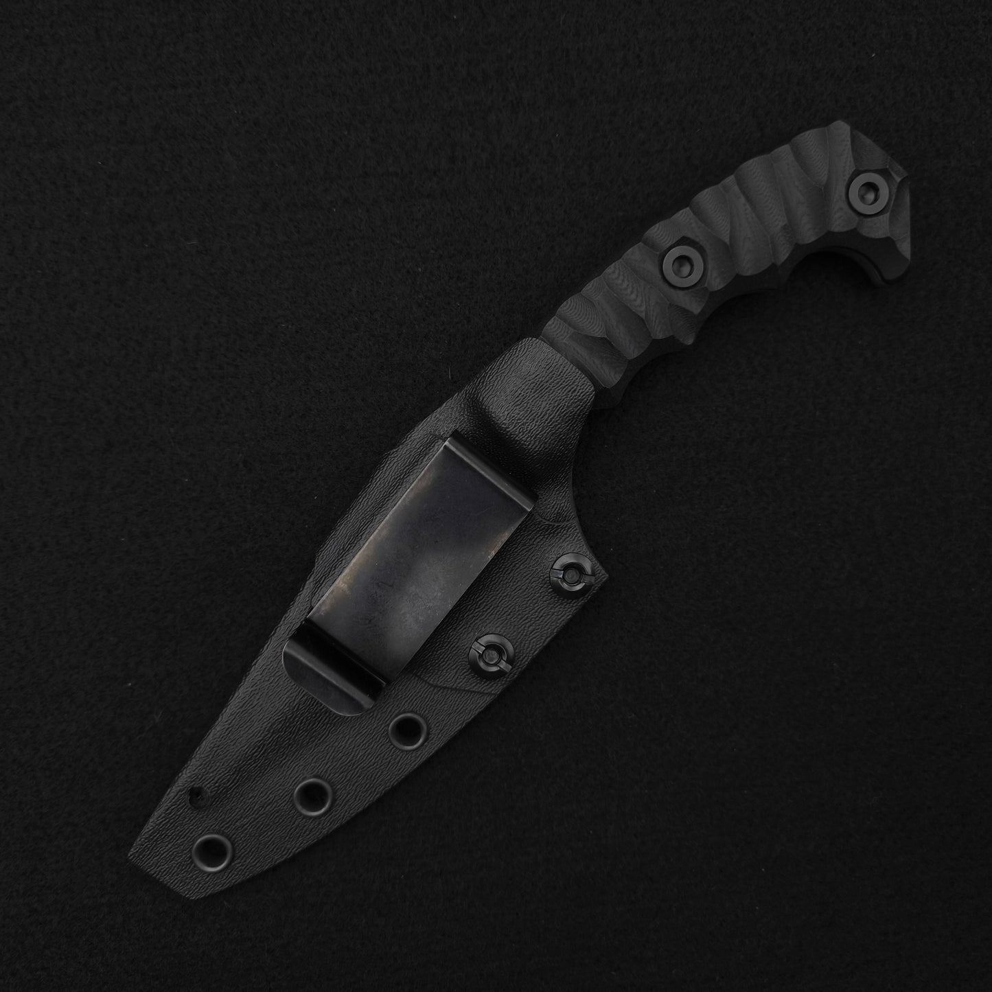 Half Face Blades HUMINT 4" Black G10, Acid Splash 4