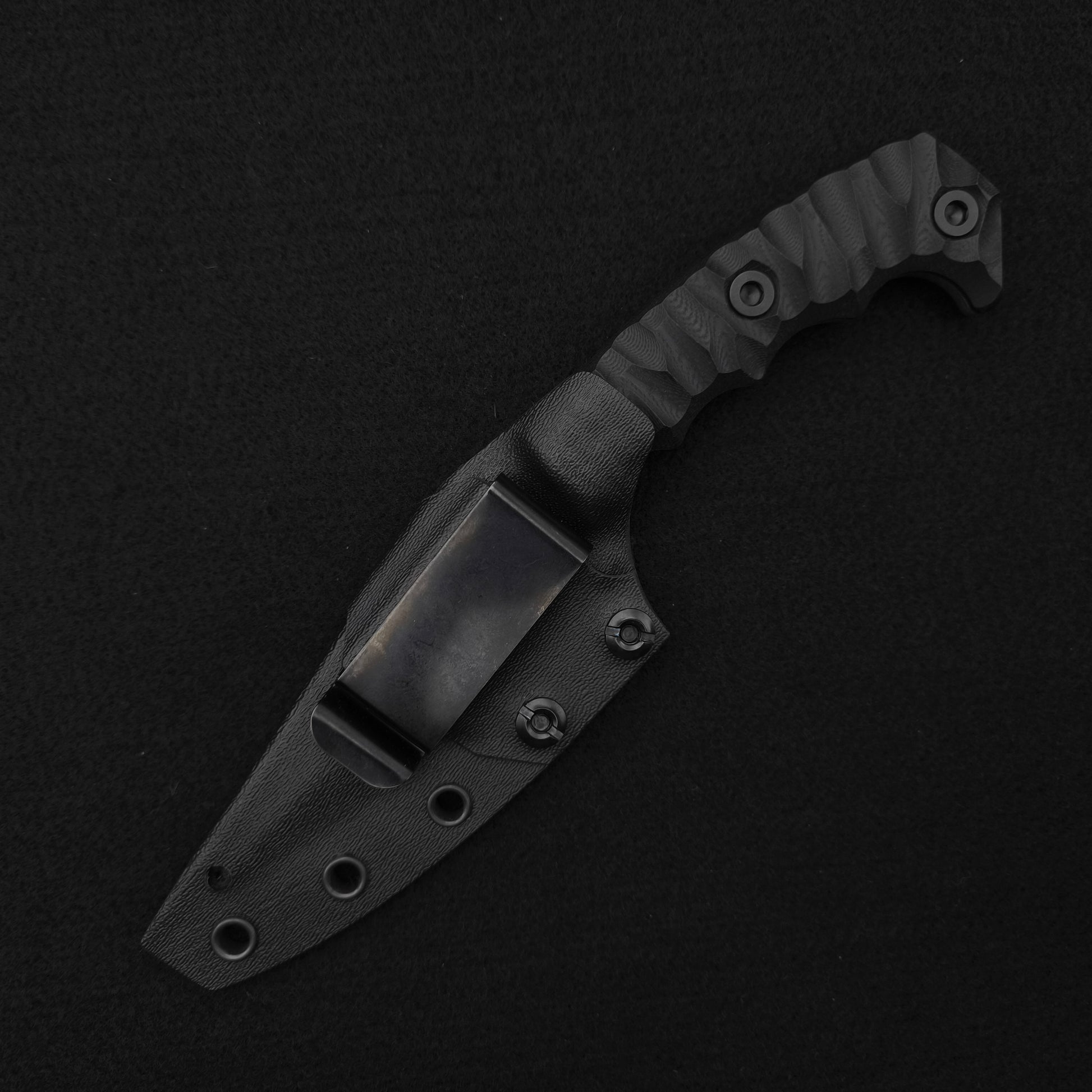 Half Face Blades HUMINT 4" Black G10, Acid Splash 4