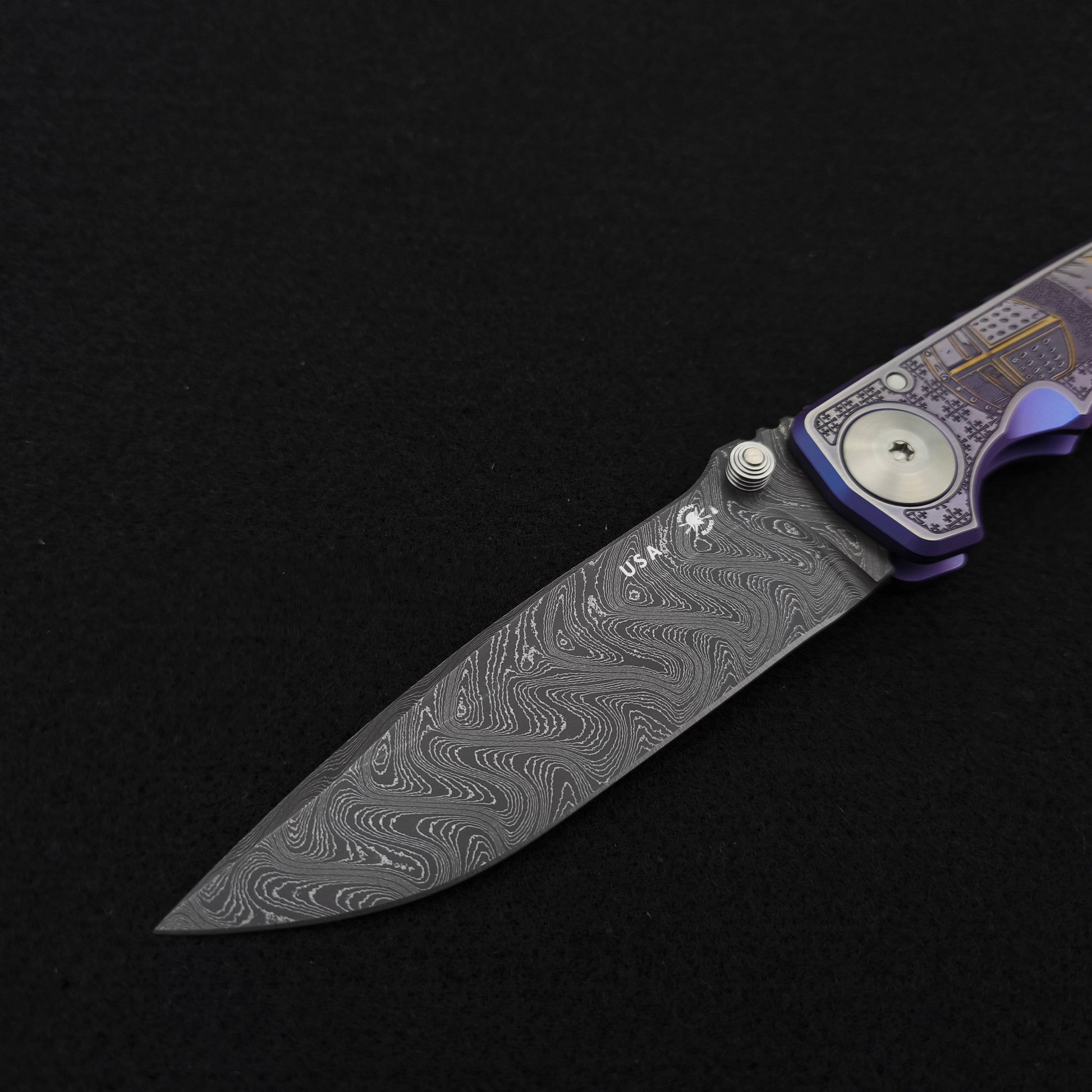 Spartan Blades Harsey Folder SF5 Custom Chad Nichols Damascus Templar Special Edition 3