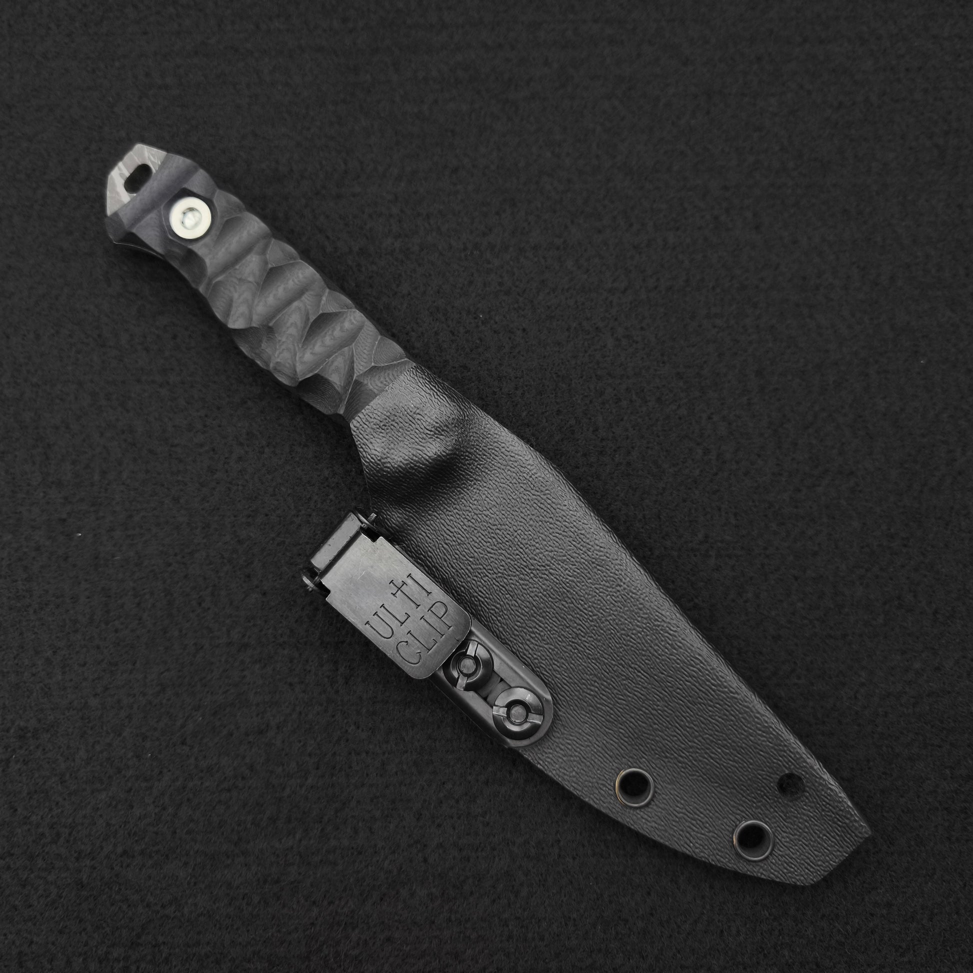 Half Face Blades Field Knife Jr Black G10 3