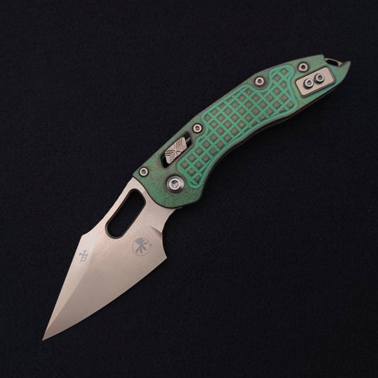 Microtech Stitch Ram Lok Antique Green Frag Stonewash Marfione Select